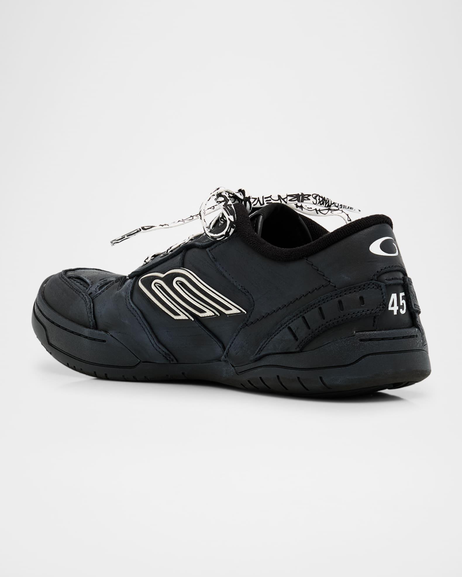 Men's Hamptons Leather Low-Top Sneakers Product Image