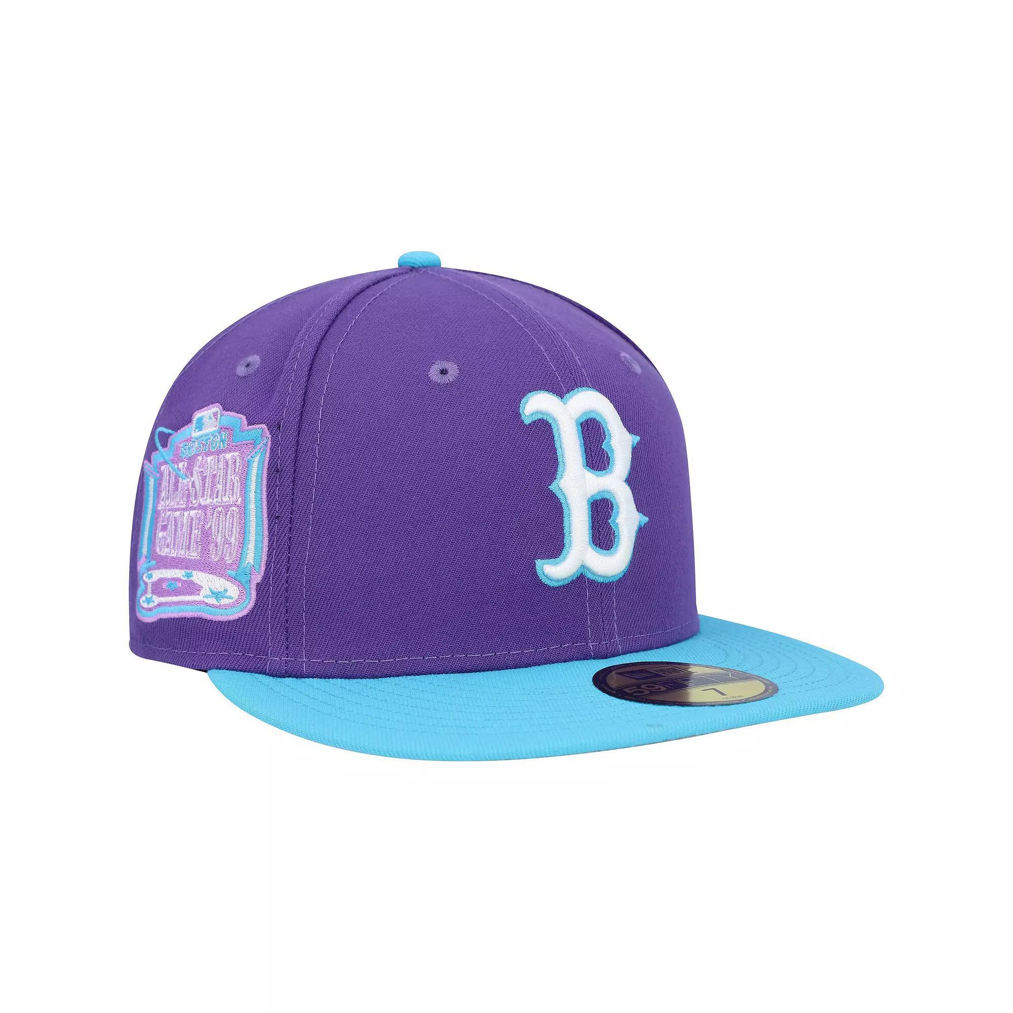 Men's New Era Purple Boston Red Sox Vice 59FIFTY Fitted Hat, Size: 7 5/8 Product Image