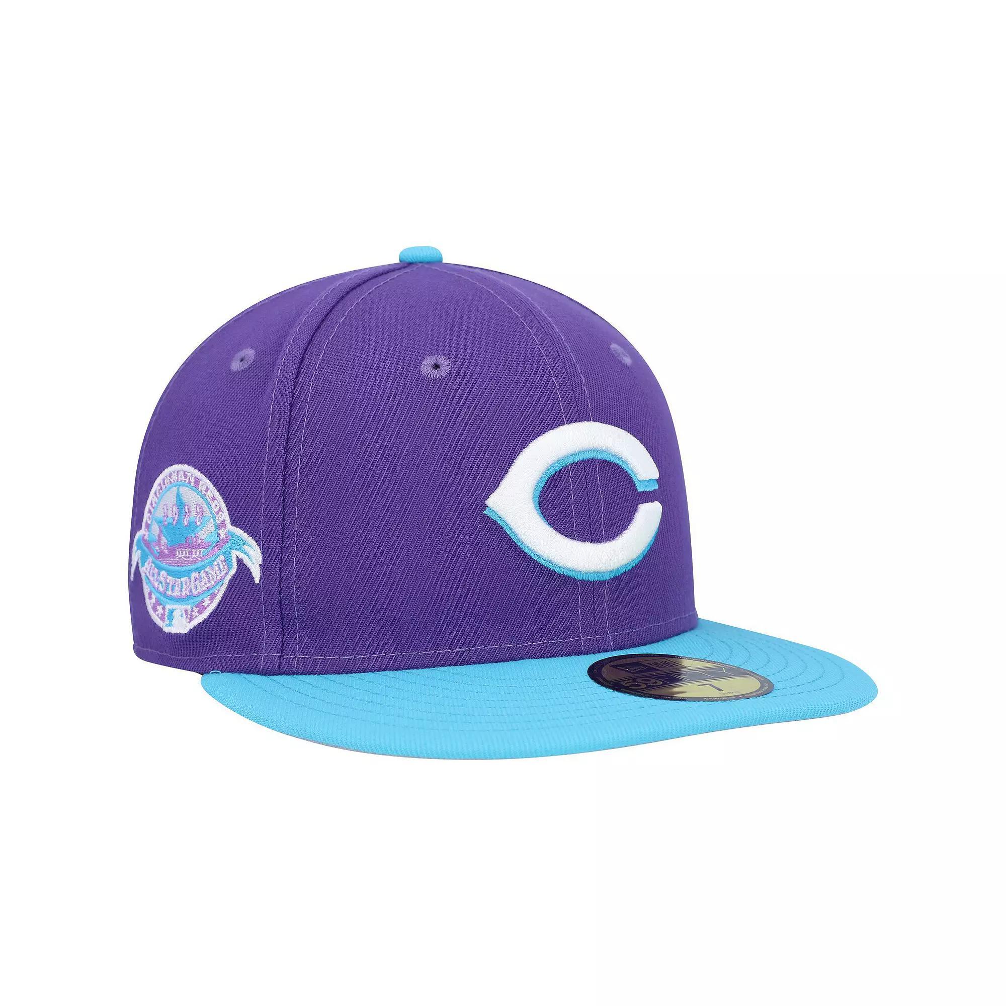 Men's New Era Purple Cincinnati Reds Vice 59FIFTY Fitted Hat, Size: 7, Red Purple Product Image