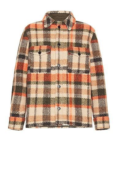 Isabel Marant Kervon Overshirt in Orange Product Image