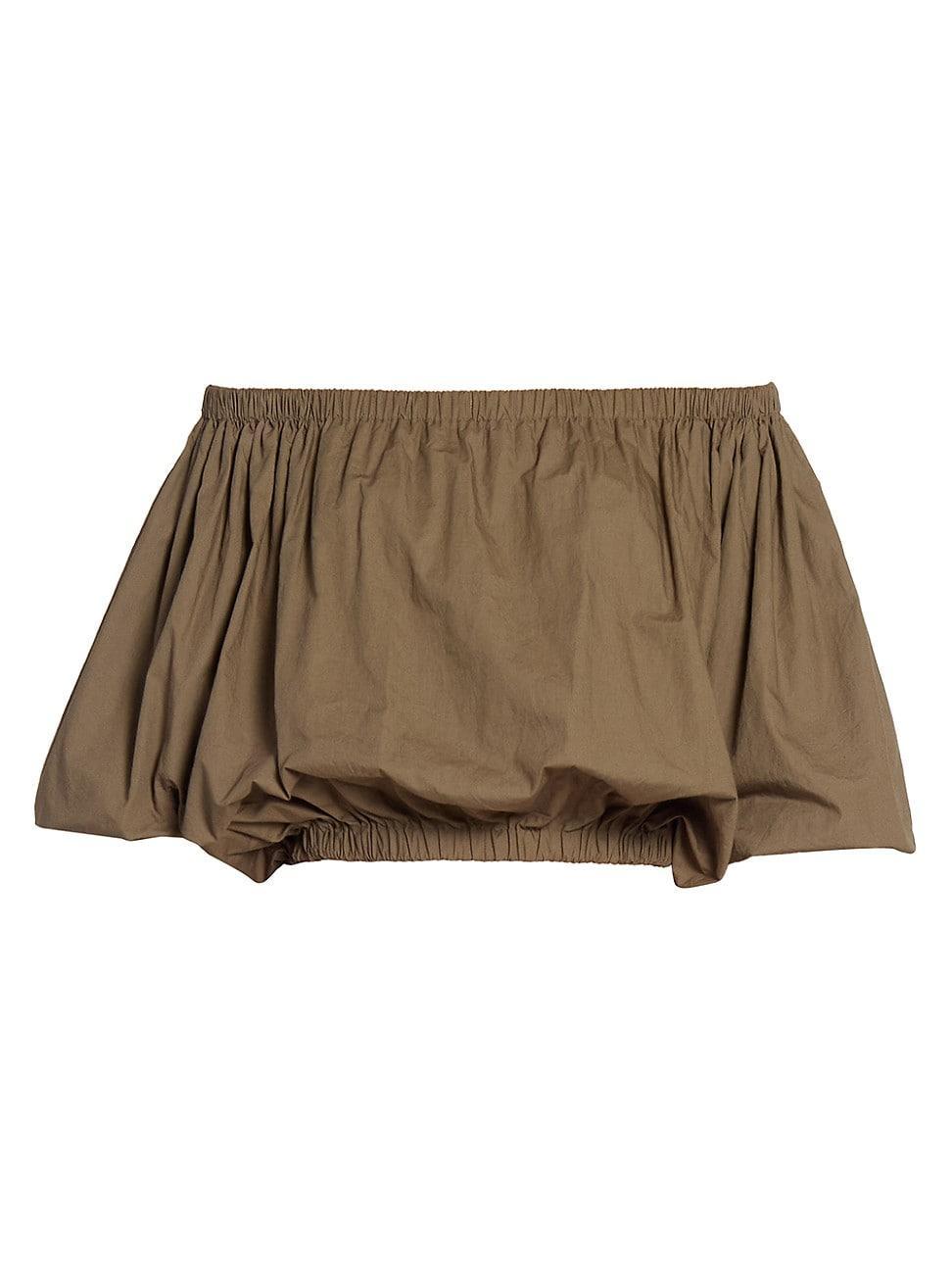 Womens Bertille Poplin Crop Top Product Image
