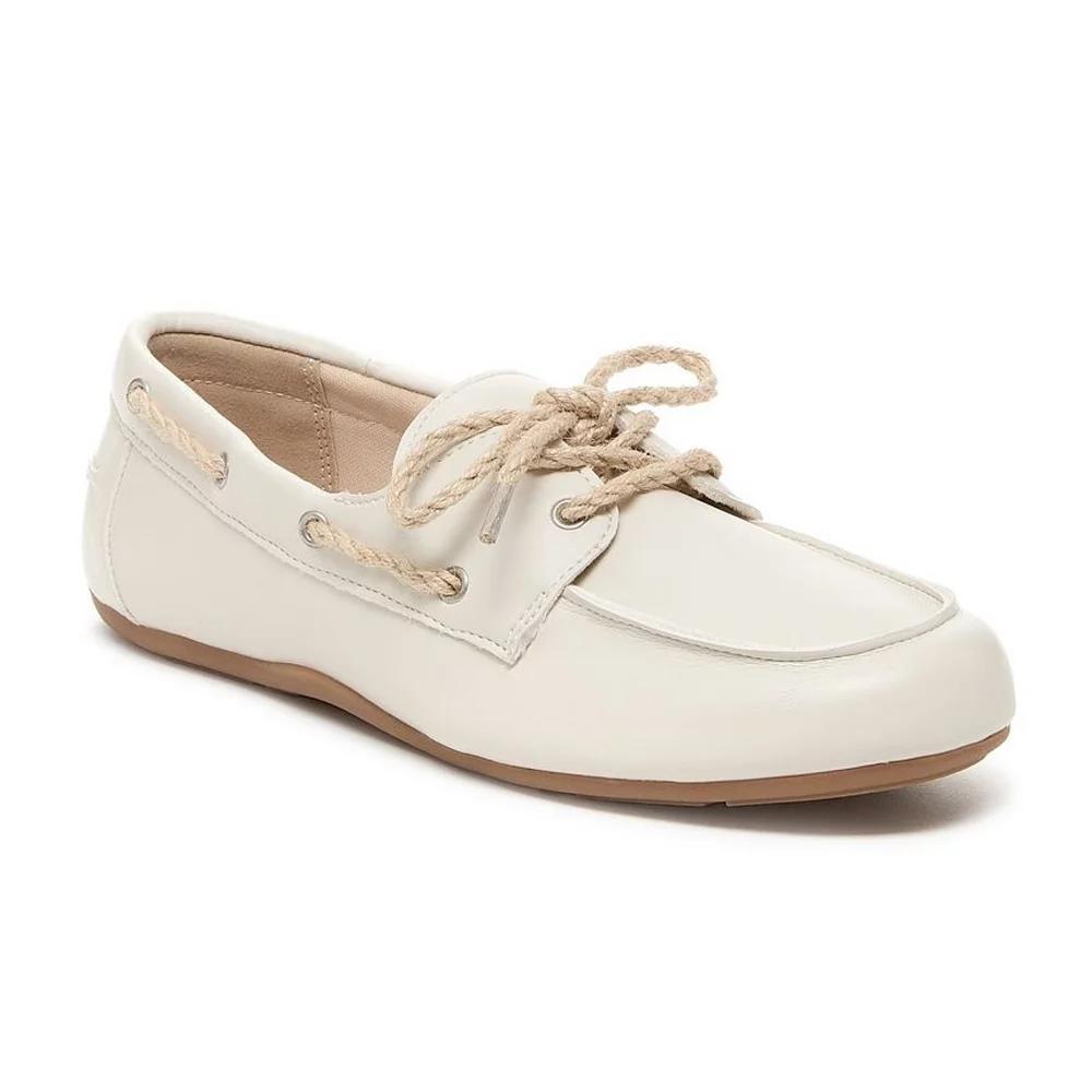 Rocket Dog Dawson Women's Boat Shoe Loafers, Size: 8, Off White Product Image