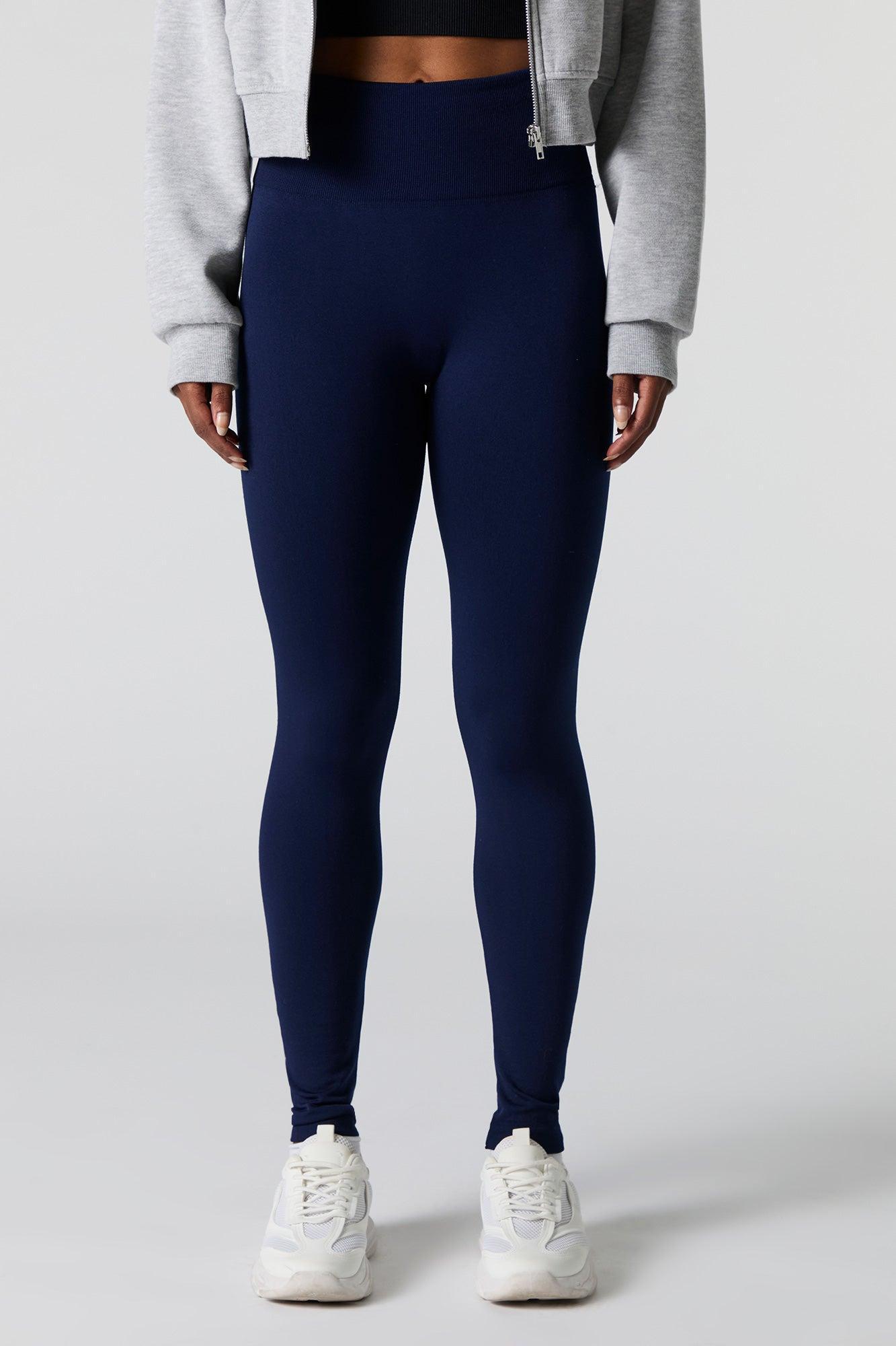High Rise Seamless Fleece Legging Female Product Image