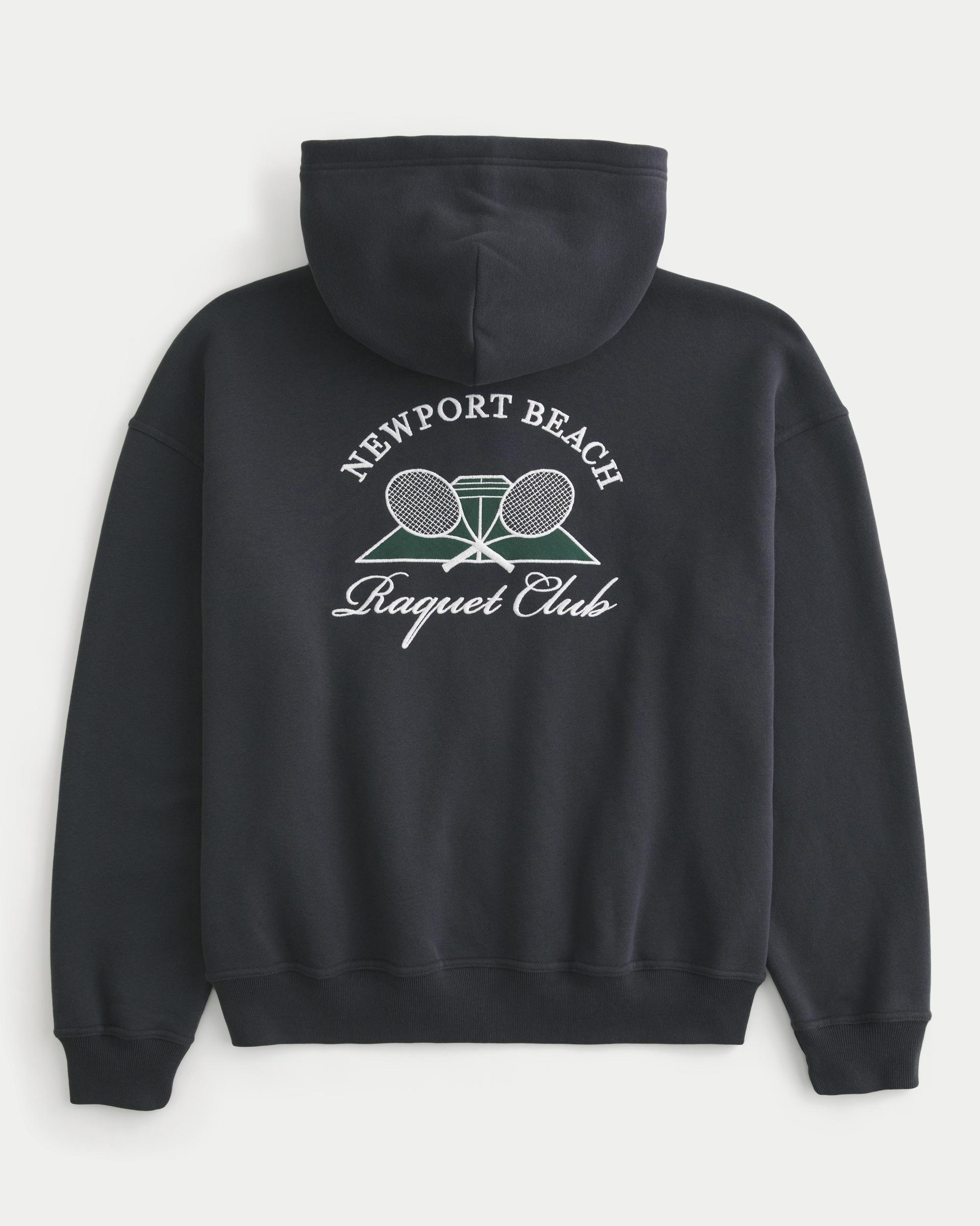 Boxy Rowing Graphic Zip-Up Hoodie Product Image