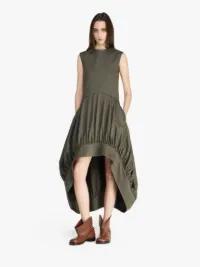 BALLOON HEMLINE DRESS in green | JW Anderson US  Product Image