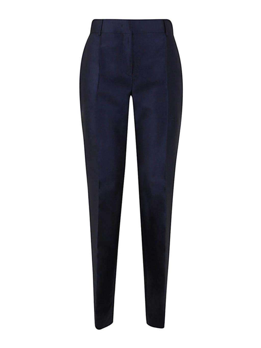 ALBERTA FERRETTI Mikado Trouser Clothing In Blue Product Image