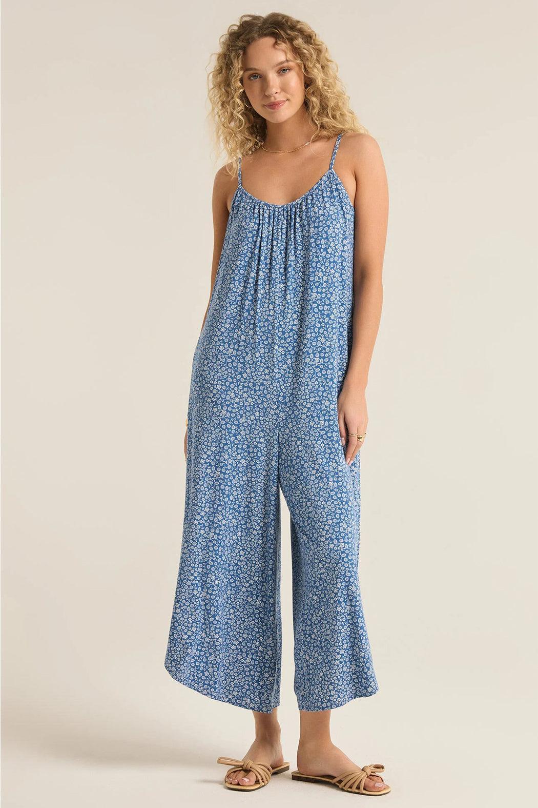 Flared Deval Ditsy Jumpsuit Product Image