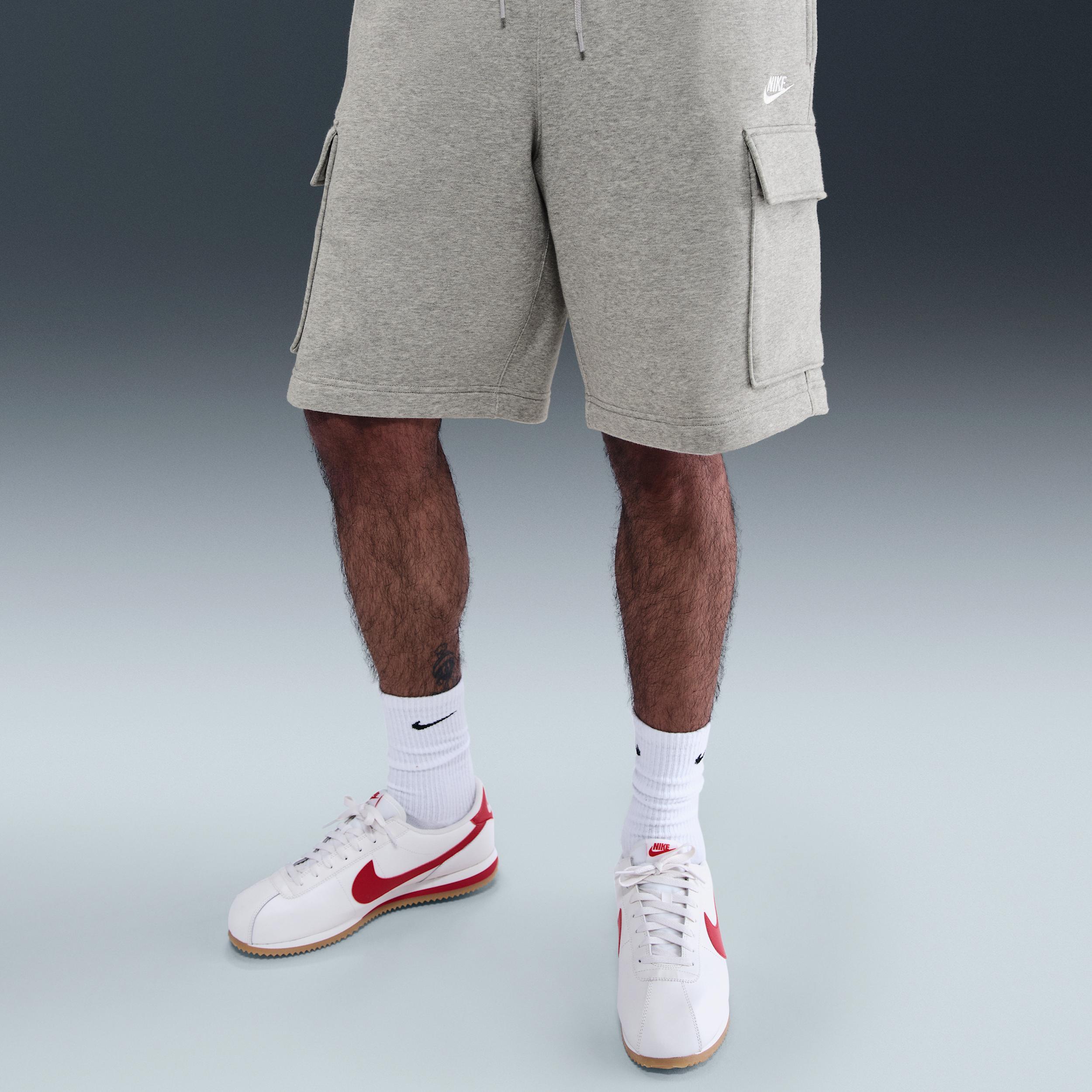Mens Nike Club Cargo Shorts Dark Grey Grey Product Image