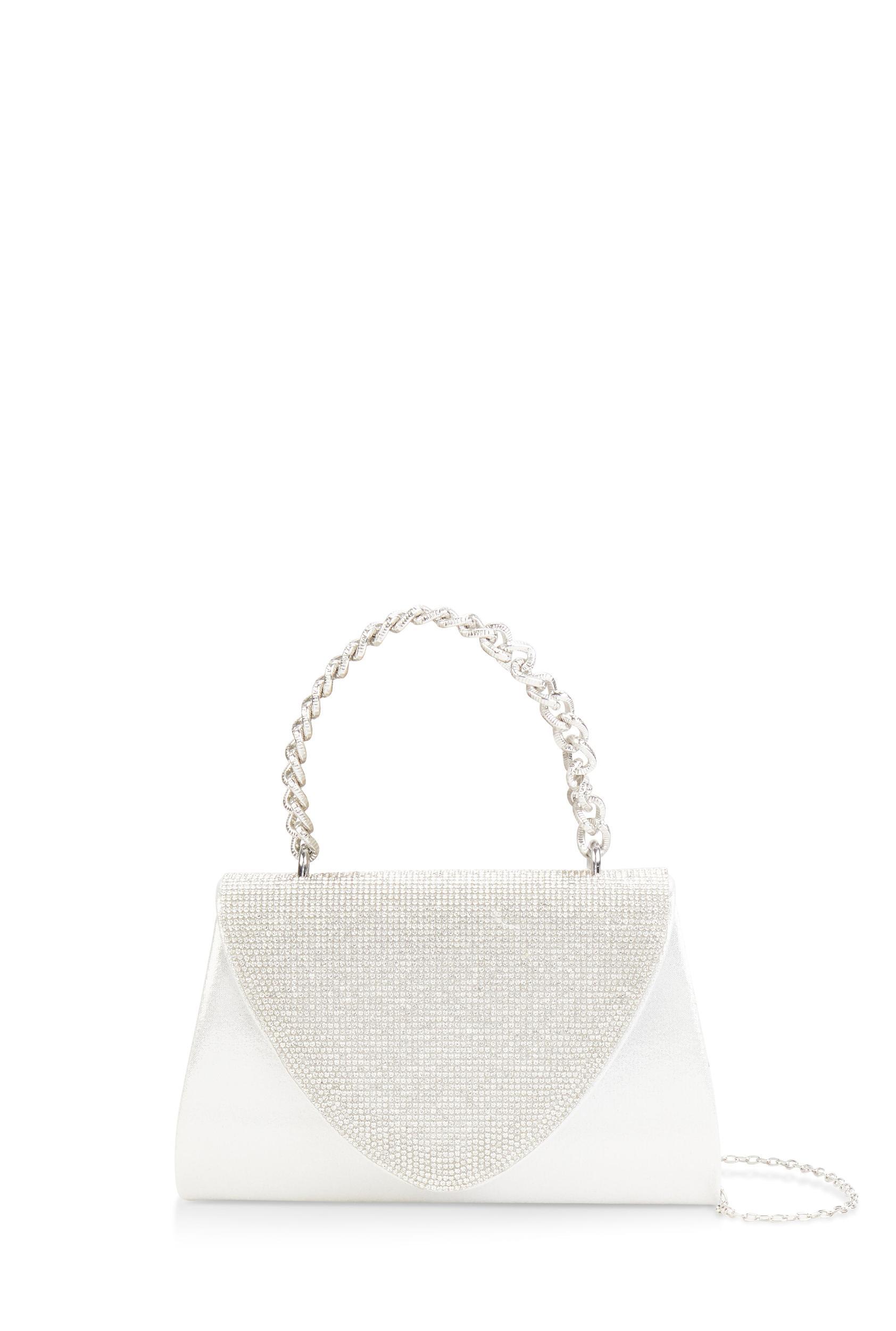 Rhinestone Flap Chain Strap Handbag Female Product Image