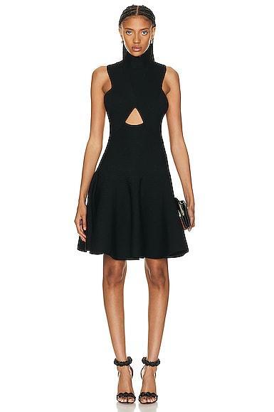 ALAA Circular Dress in Black Product Image
