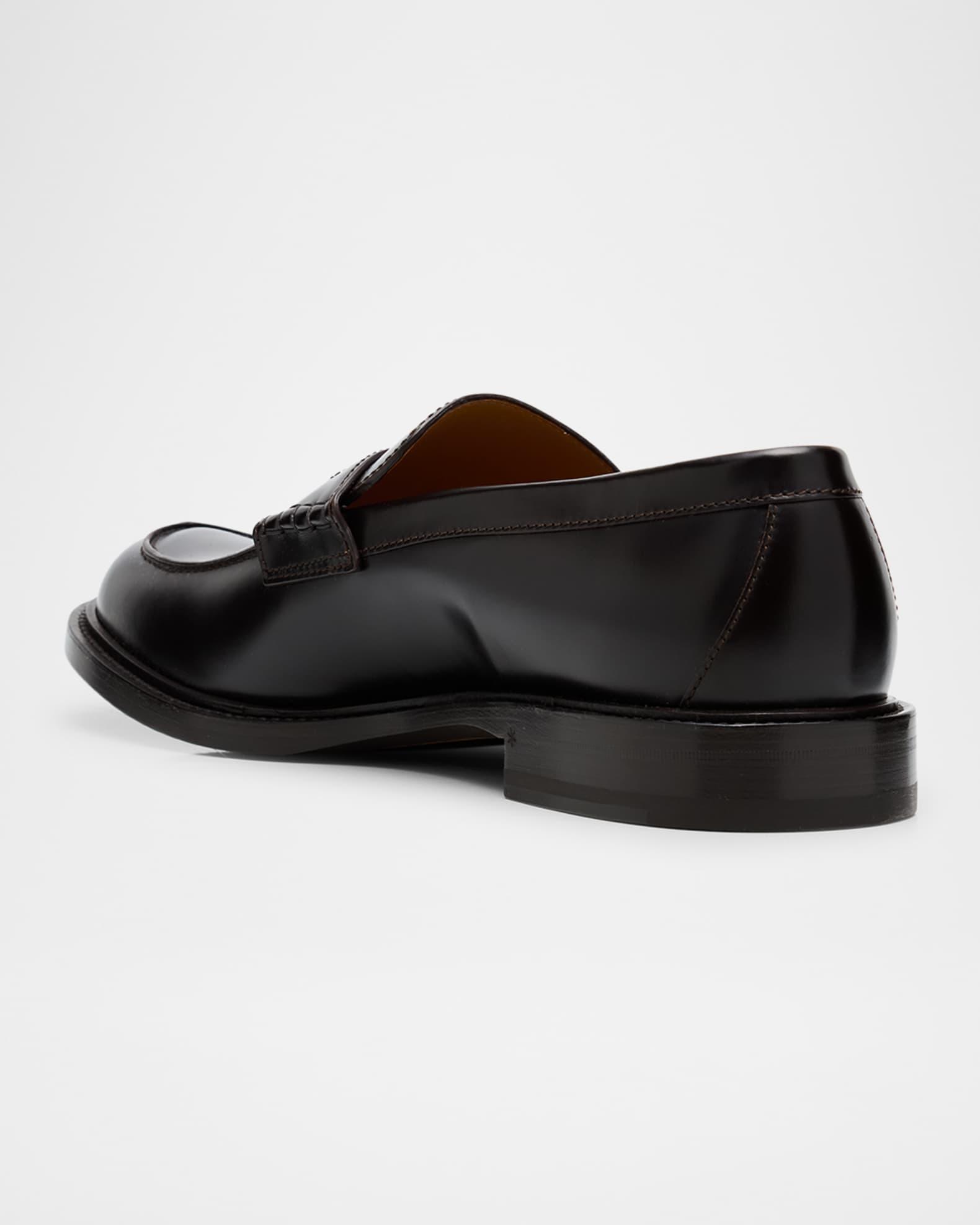 Men's William Leather Split-Toe Penny Loafers Product Image