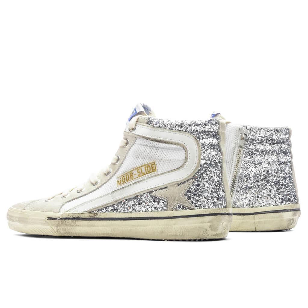 Women's Slide Sneaker - Silver/White/Marble Female Product Image