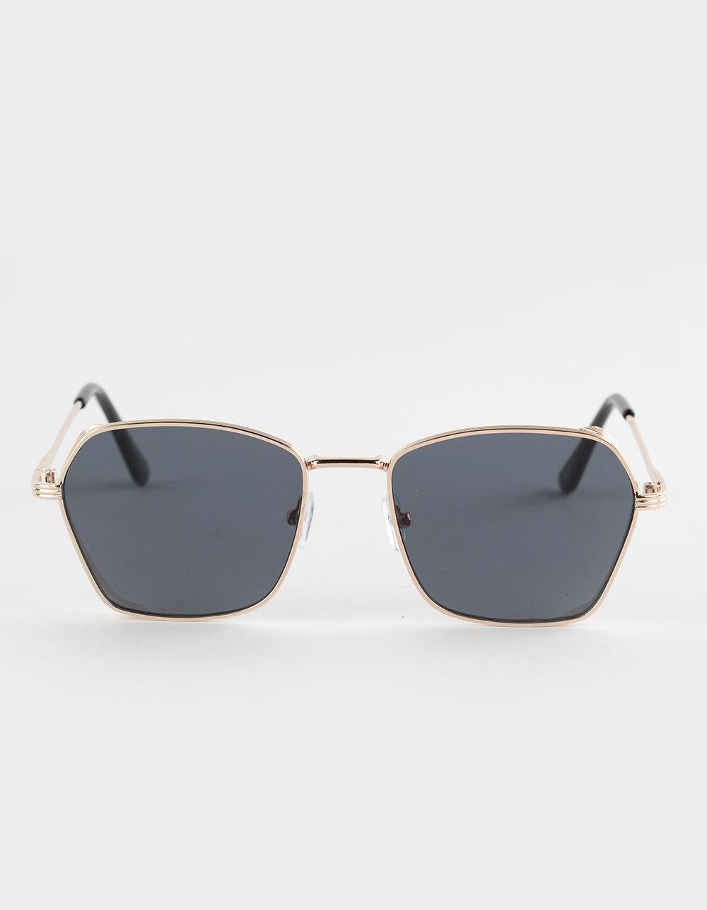 RSQ Black Gold Metal Square Sunglasses - BLACK GOLD Product Image