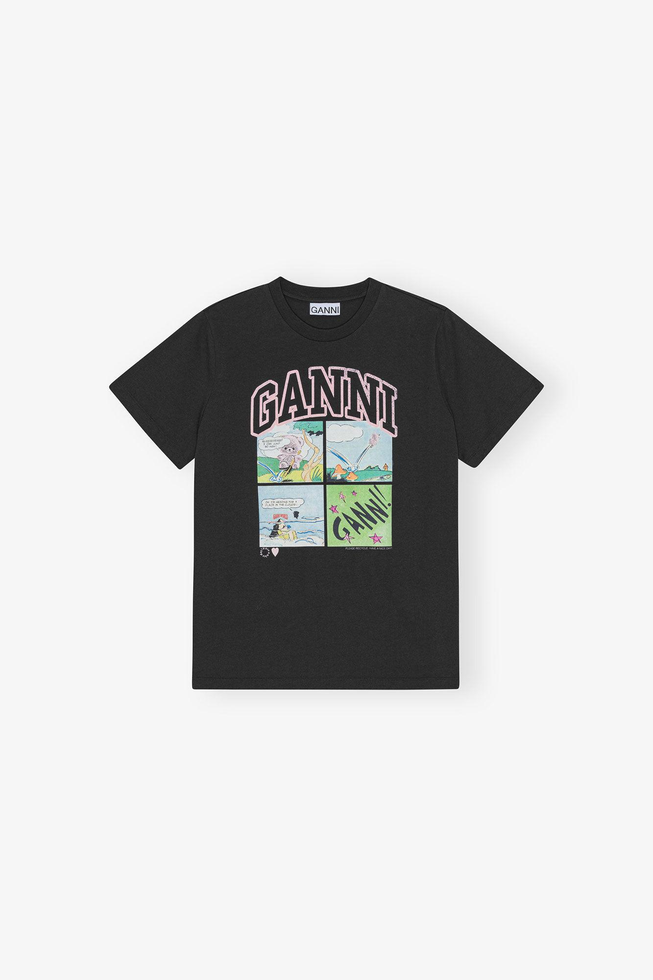 Black Basic Jersey Teddy Relaxed T-shirt Product Image