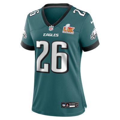 Womens Nike Saquon Barkley Midnight Philadelphia Eagles Super Bowl LIX Game Jersey Product Image