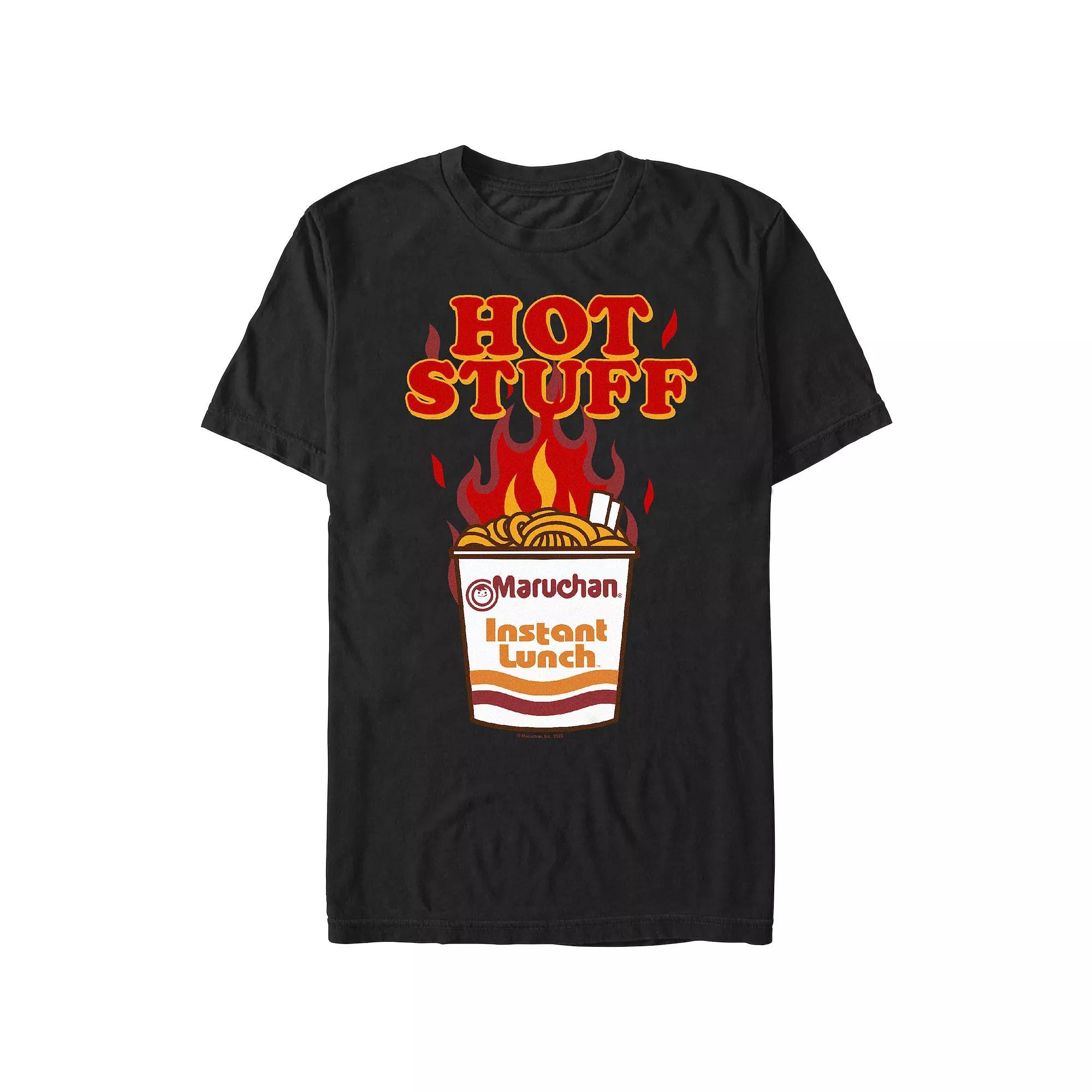 Men's Maruchan Hot Stuff Graphic Tee, Size: Large, Black Product Image