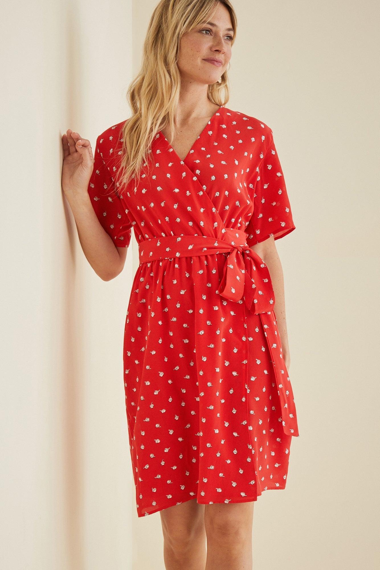 Galatea Wrap Dress - ReAmour Female Product Image