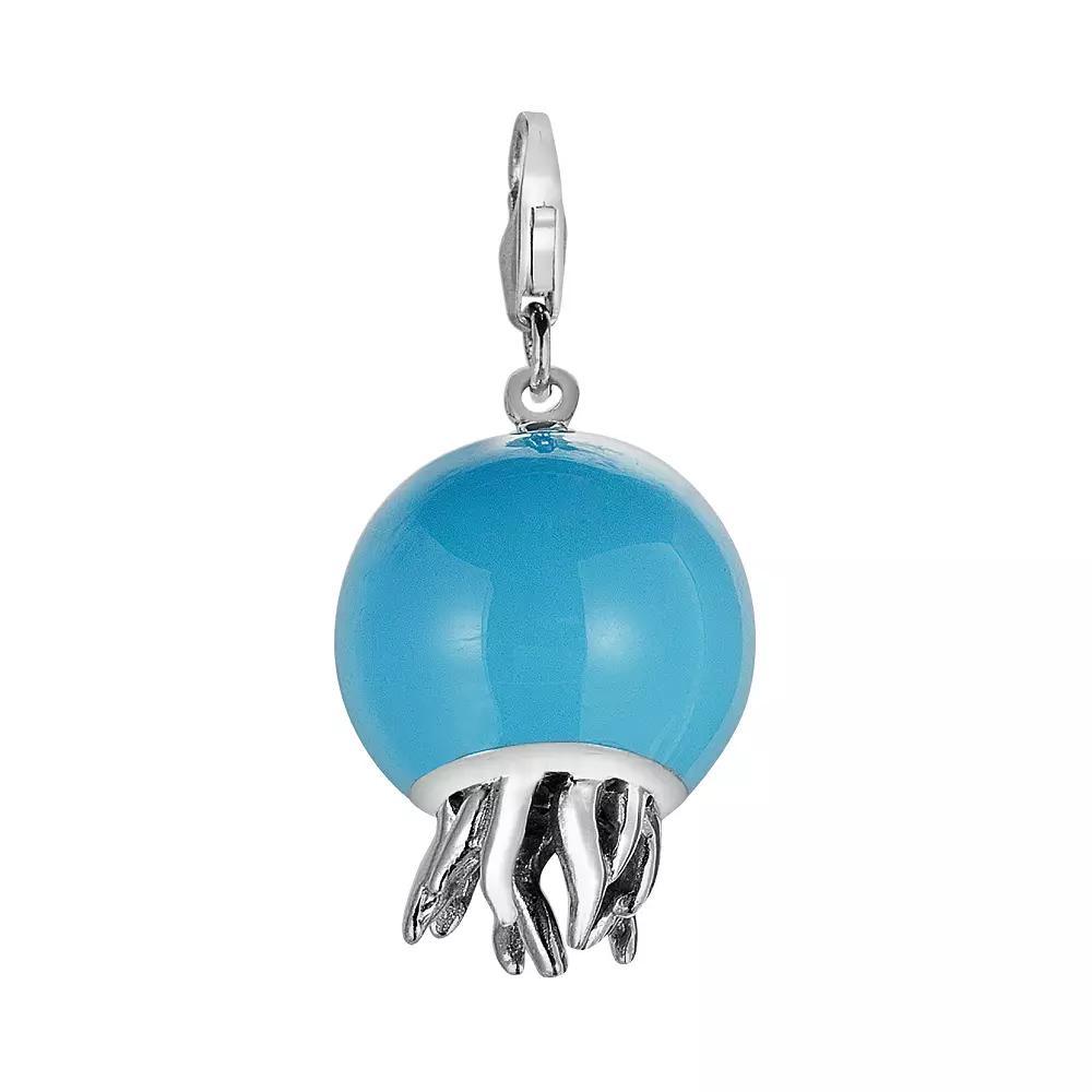 Sterling Silver Jellyfish Charm, Women's Product Image