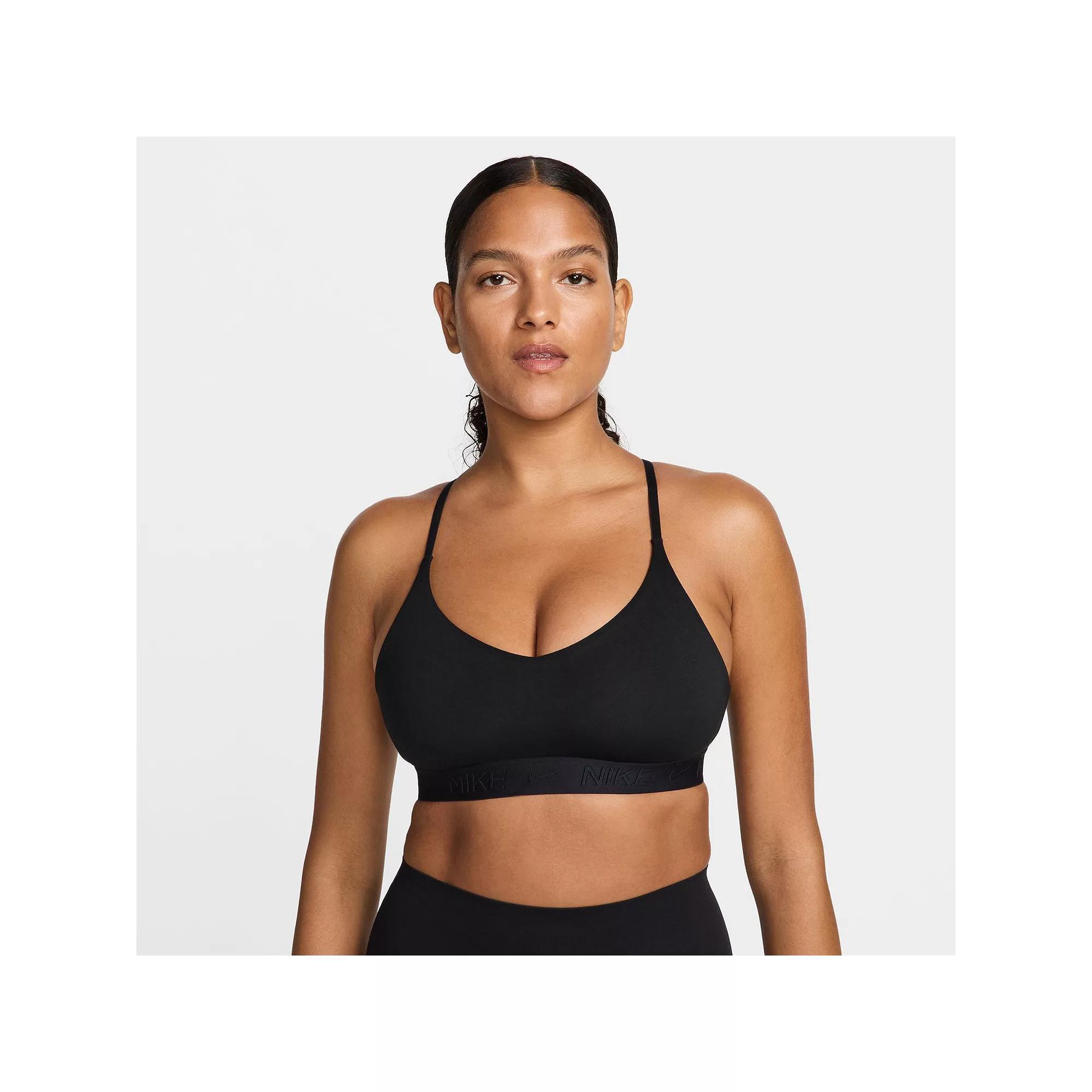 Nike Indy Light Support Padded Sports Bra, Women's, Size: XXL, Armory Blue Product Image