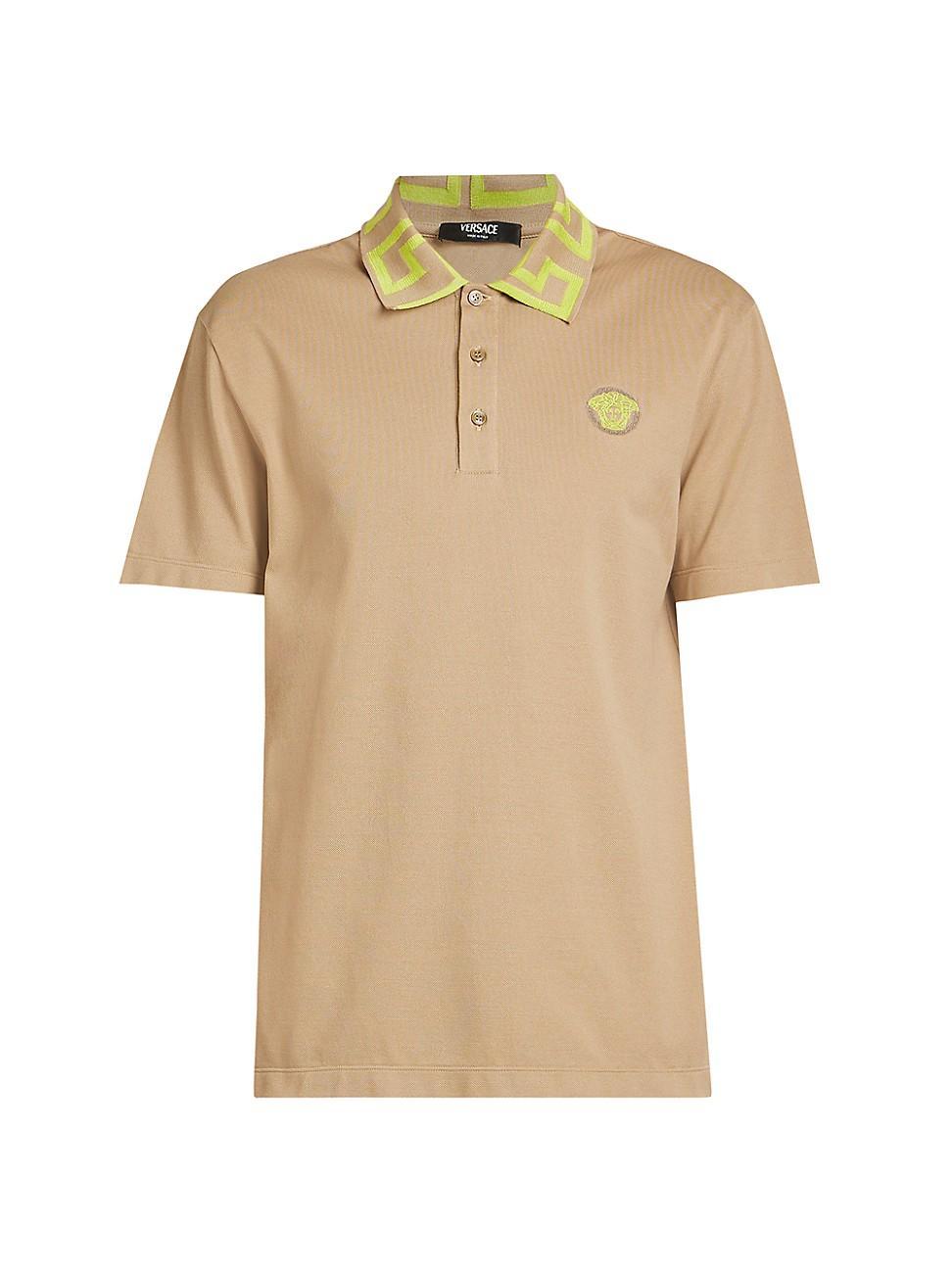Mens Pop Medusa Tipped Polo Shirt Product Image