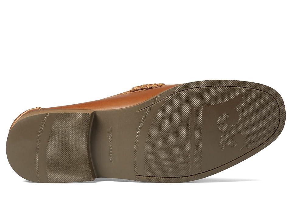 Peter Millar Handsewn Leather Penny Loafer (Whiskey) Men's Shoes Product Image