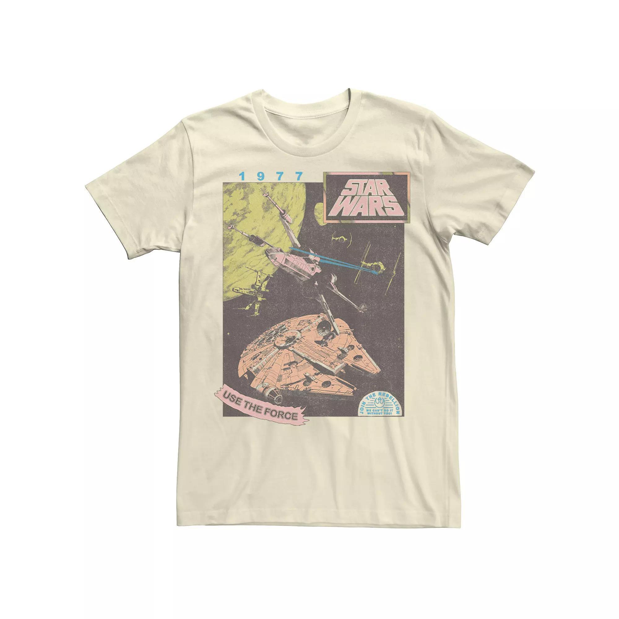 Men's Star Wars Join The Rebellion 1977 Tee, Size: XL, White Product Image