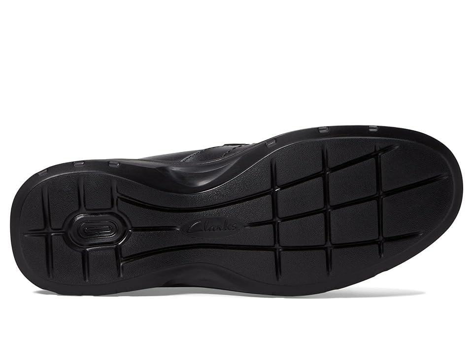 Clarks® Gessler Step Men's Leather Loafers, Size: 7 Wide, Black Product Image