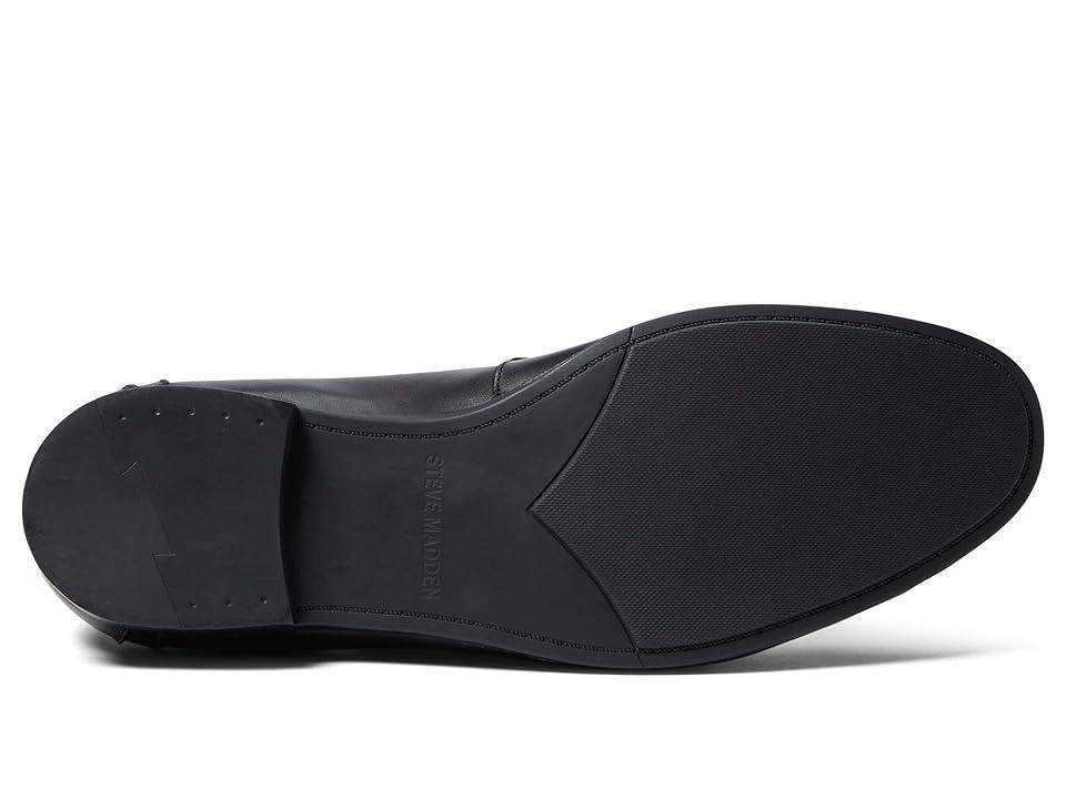 Steve Madden Mens Privacy Burnished Leather Bit Detail Loafers Product Image