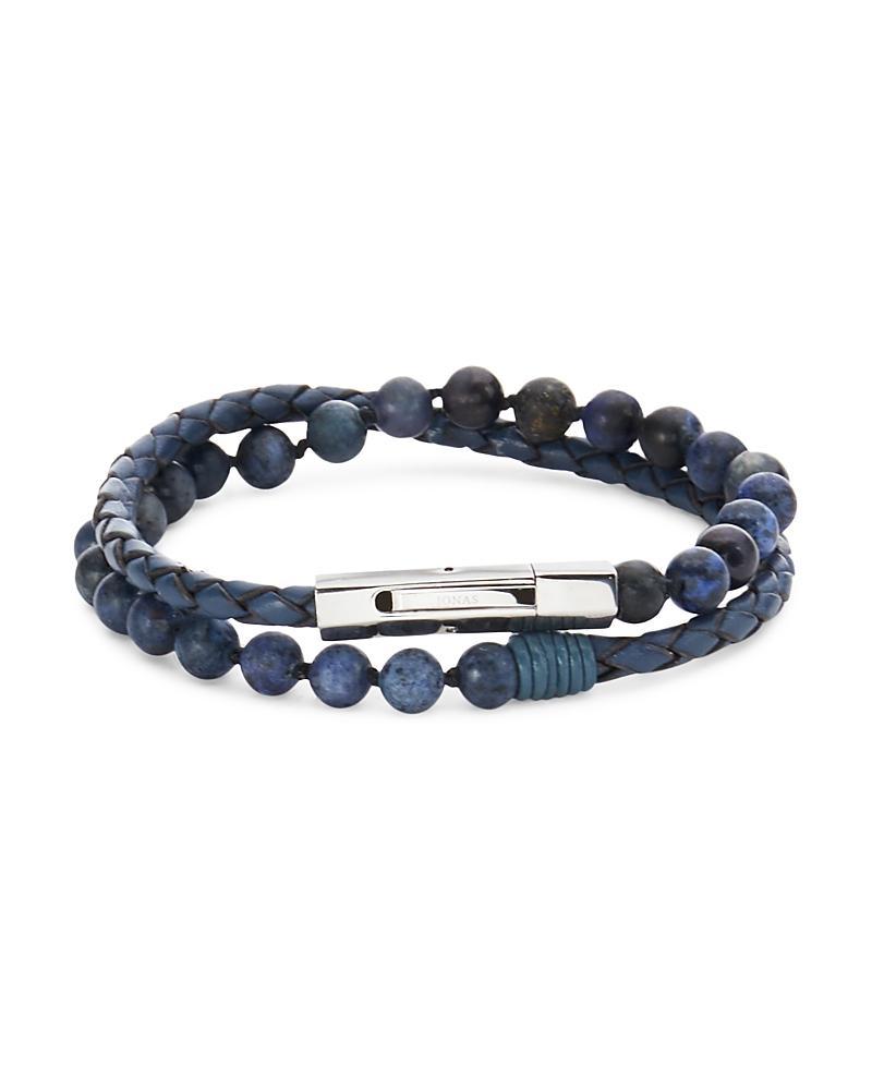 Jonas Studio Dakota Mixed Semi Precious Beaded & Leather Bracelet Product Image