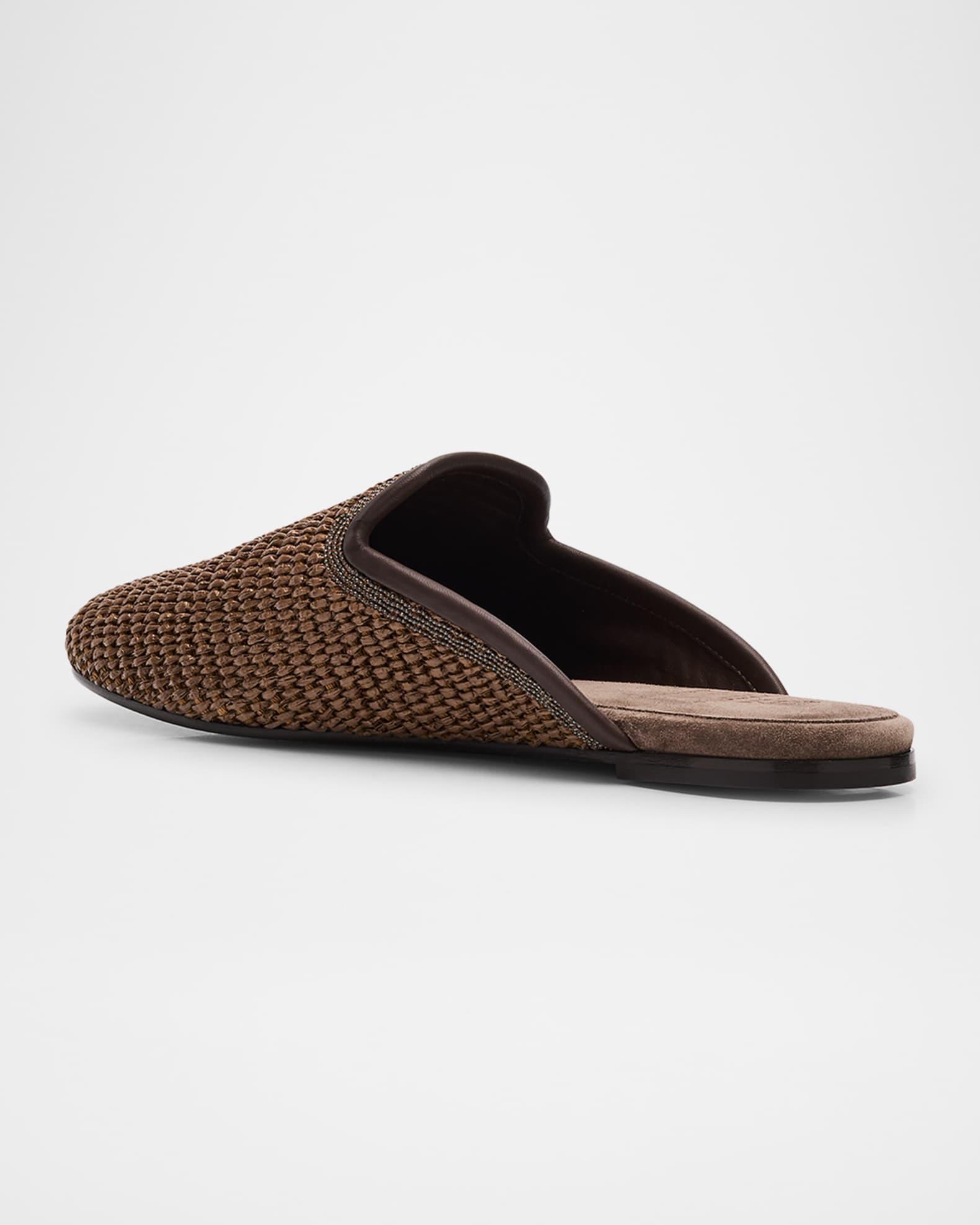 Raffia Monili Loafer Mules Product Image