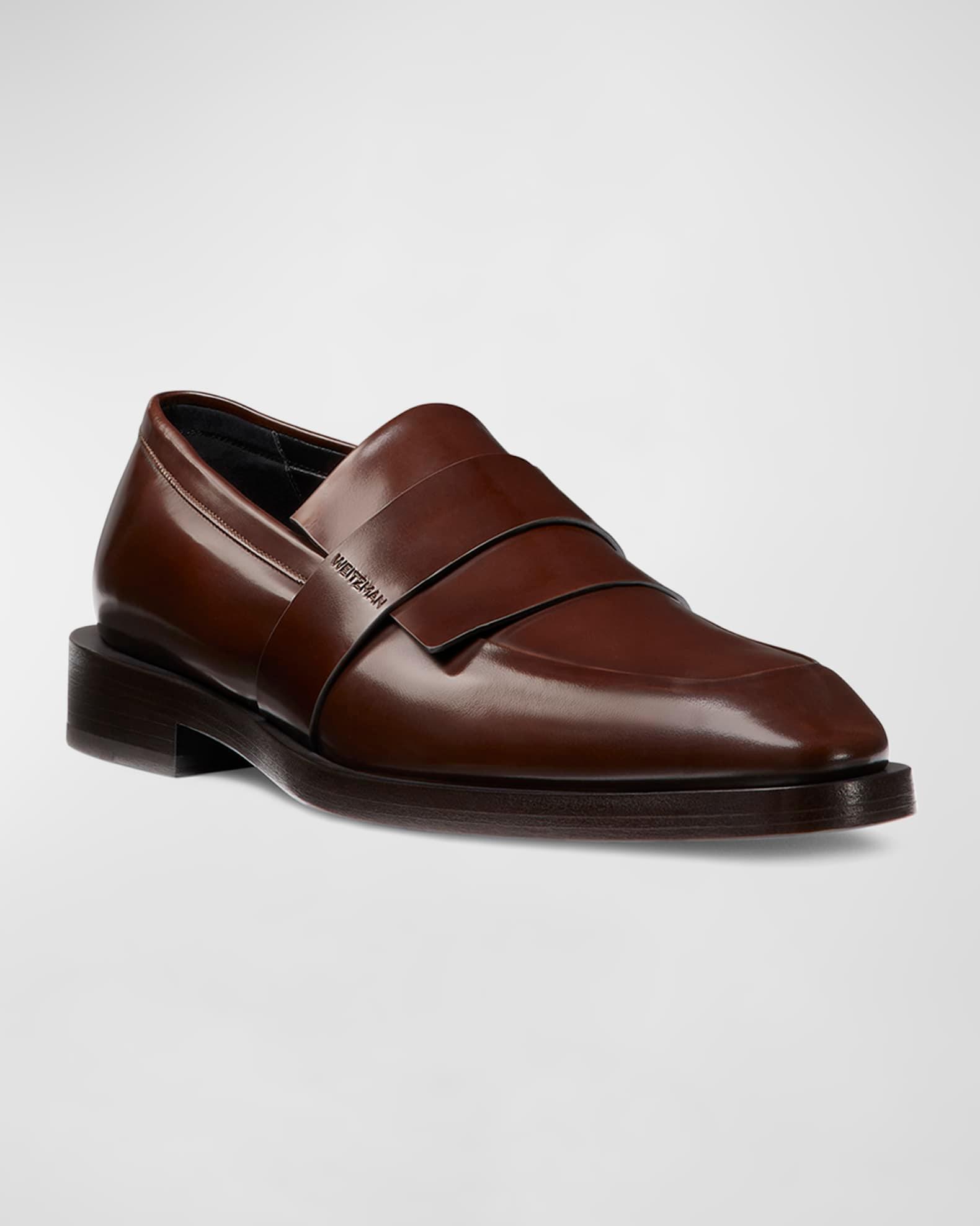 Men's Royce Kiltie Brushed Leather Penny Loafers Product Image