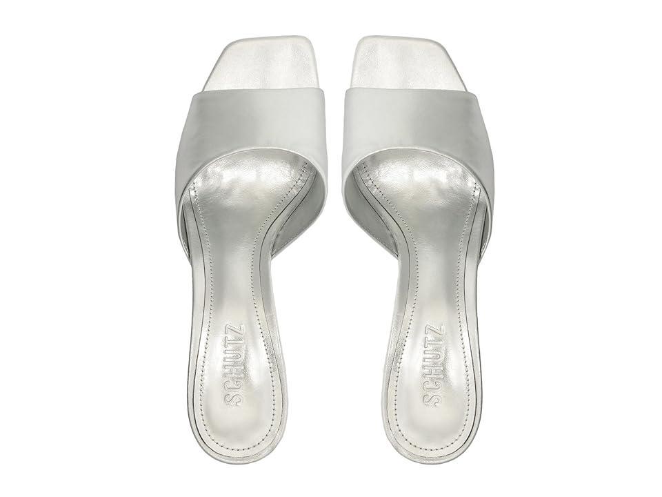 Schutz Dethalia Leather Heeled Mule Womens at Urban Outfitters Product Image