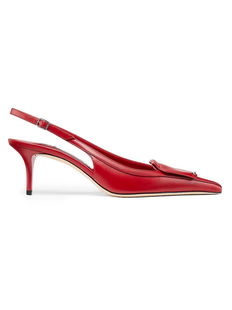 Womens Frances 60MM Studded Leather Pumps Product Image