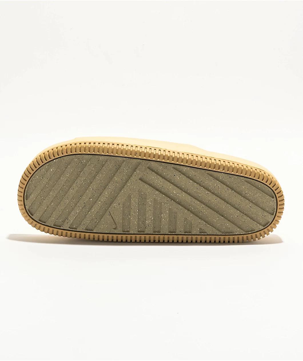 Nike Calm Khaki Slide Sandals Product Image
