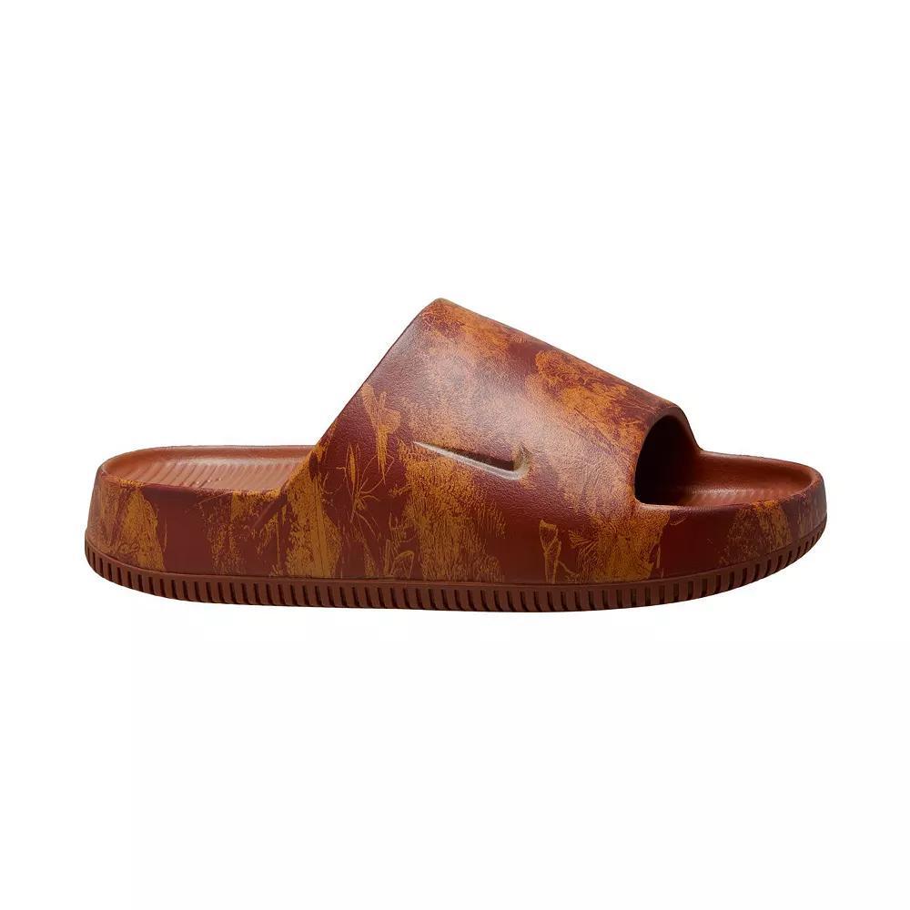 Nike Calm Slide Print Men's Sandals, Size: 9, Red Monarch Product Image