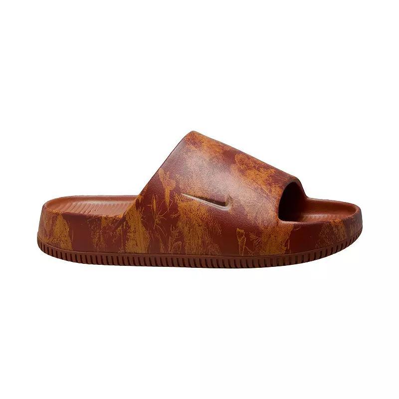 Nike Calm Slide Print Men's Sandals, Size: 9, Red Monarch Product Image