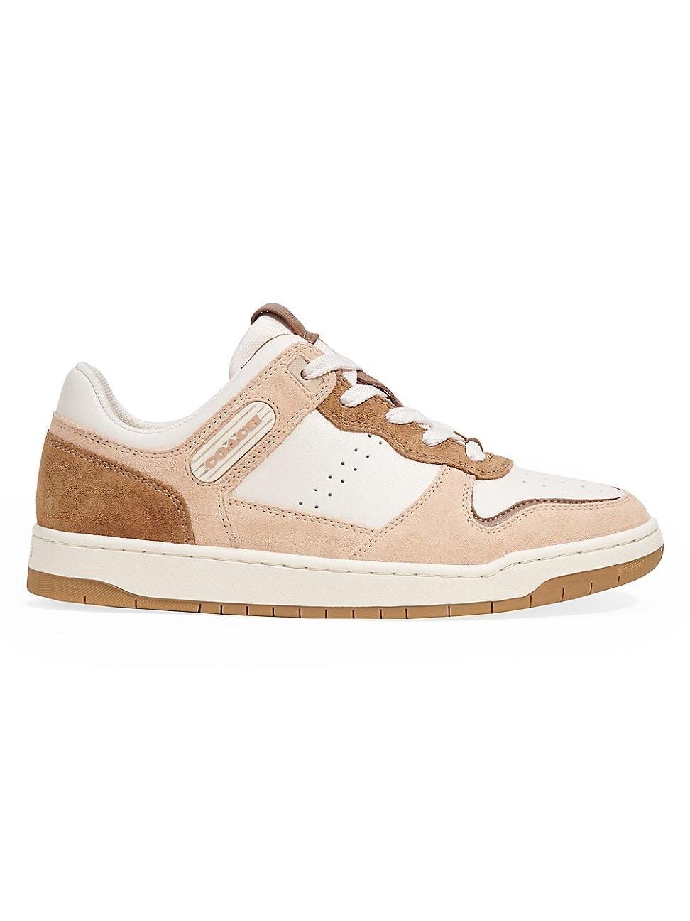 COACH C201 Suede (Chalk/Beechwood) Women's Shoes Product Image