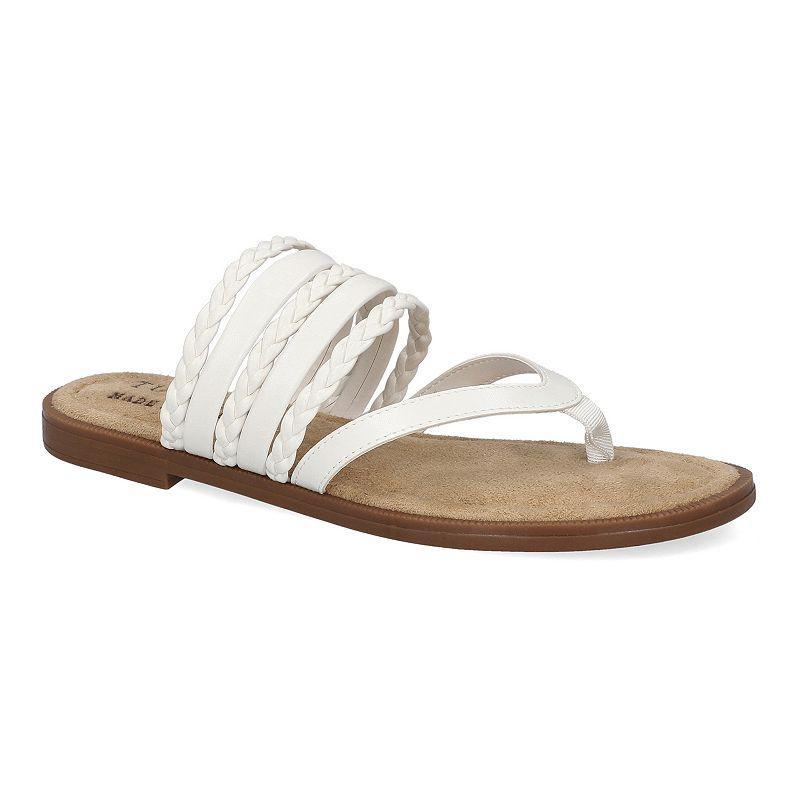 Easy Street Anji Tuscany Women's Thong Sandals, Size: 8 Wide, Black Product Image