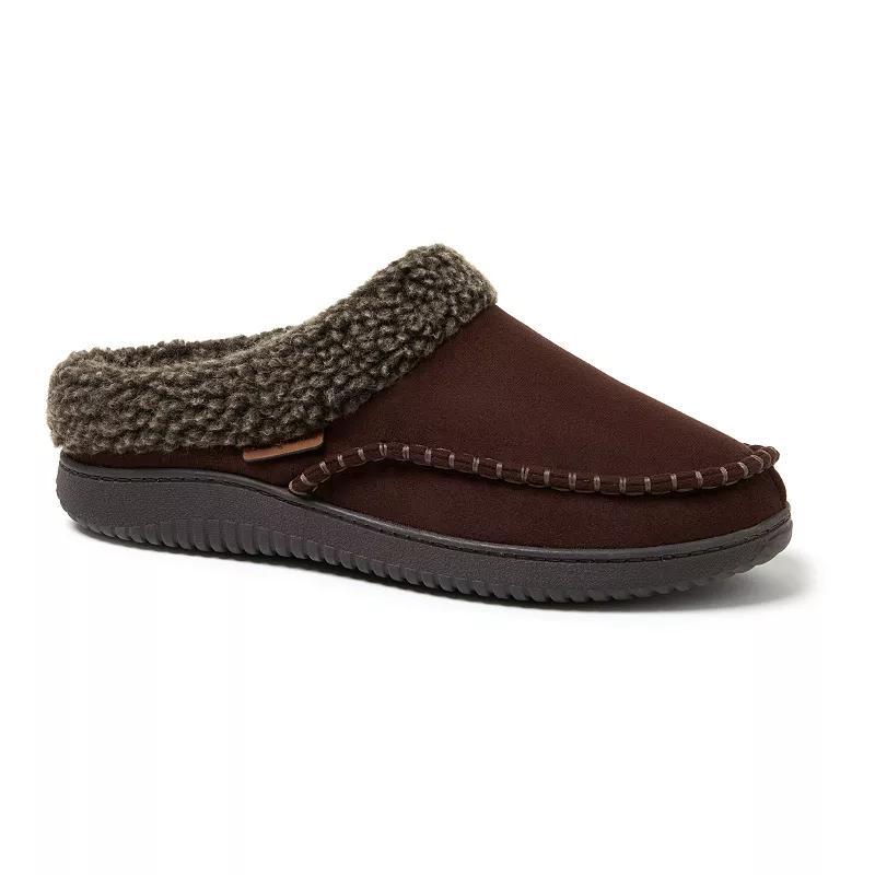 Dearfoams Marshall Microsuede Men's Clog Slippers, Size: Large, Brown Product Image