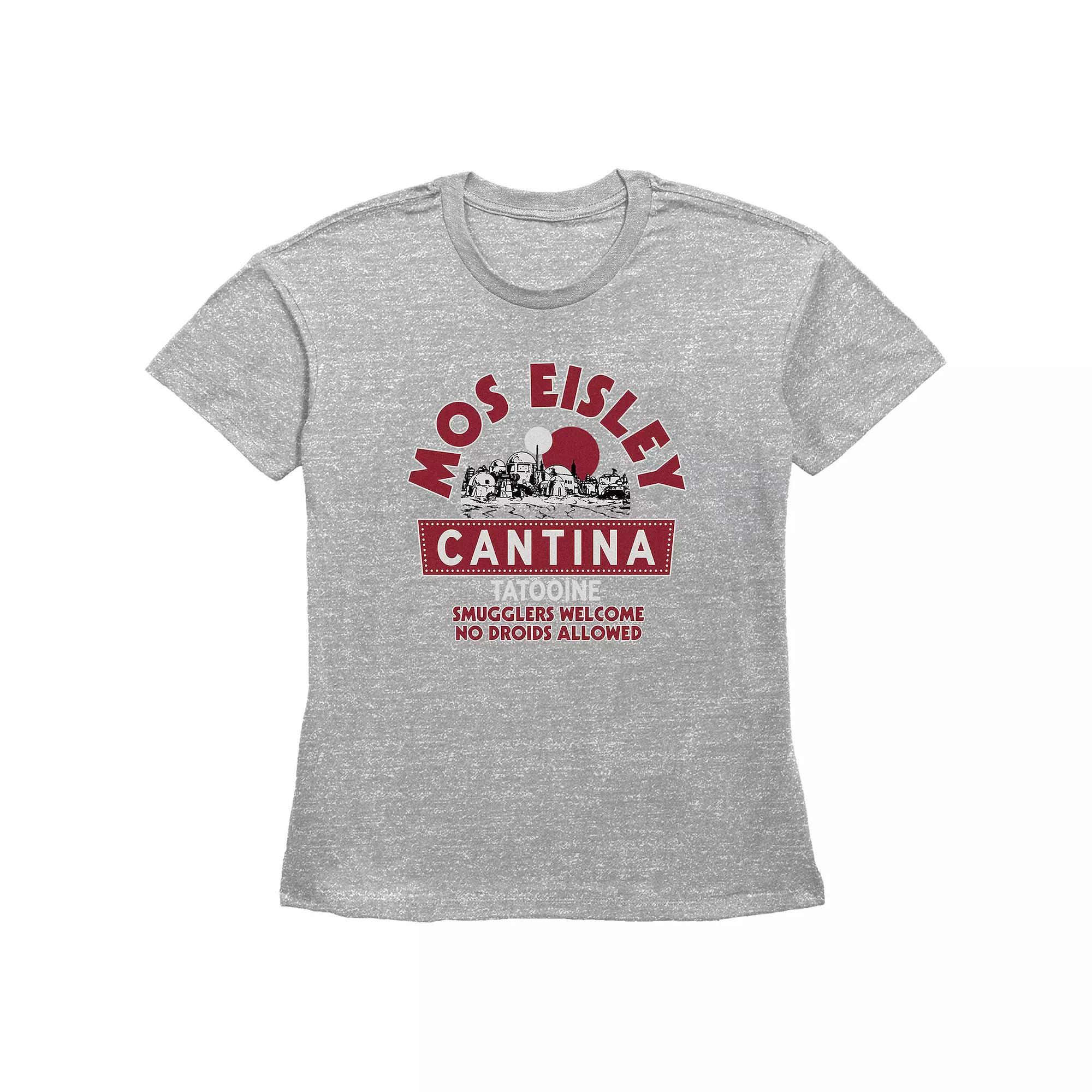 Women's Star Wars Mos Eisley Cantina Tatooine Basic Fit Graphic Tee, Girl's, Size: Small, Green Product Image