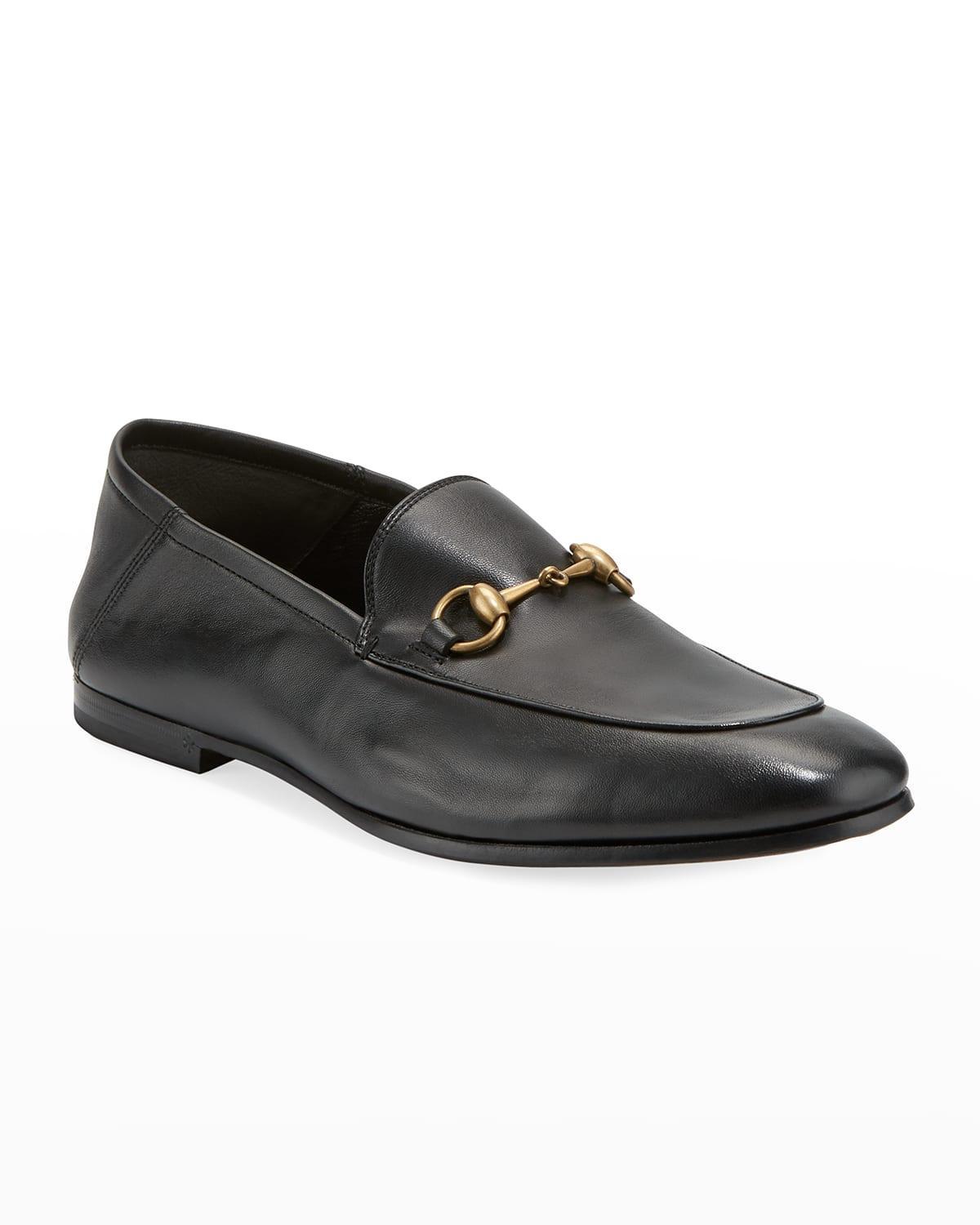 Mens Triangle Logo Leather Loafers Product Image