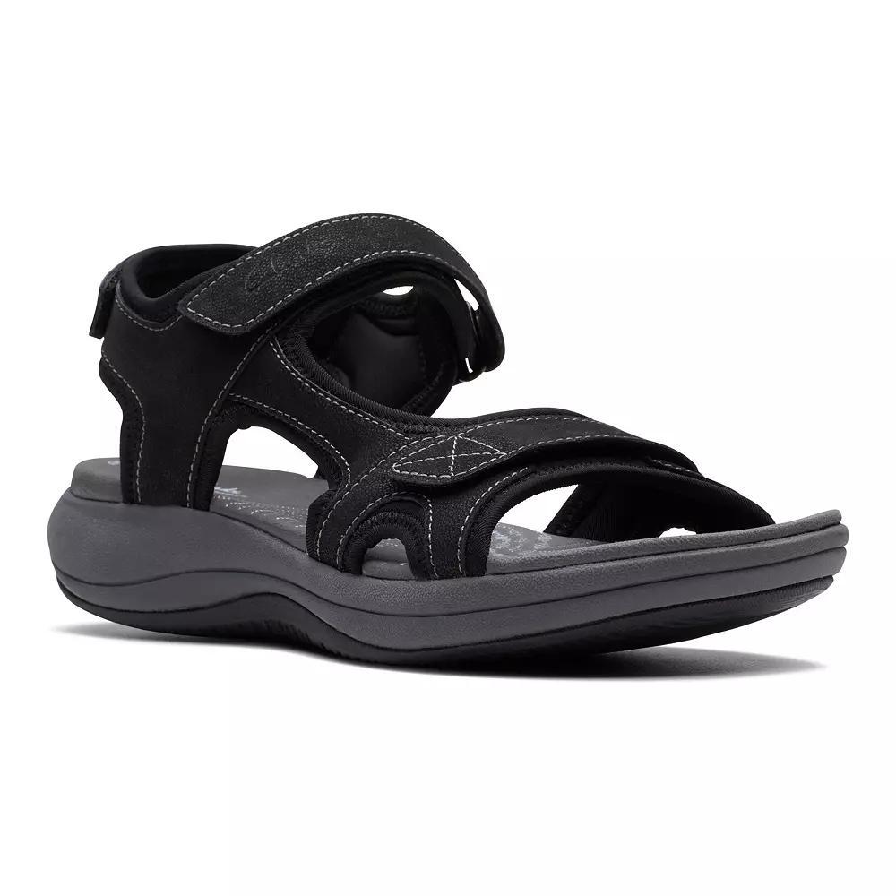 Clarks® Cloudsteppers Mira Bay Women's Sport Sandals, Size: 9, Black Product Image