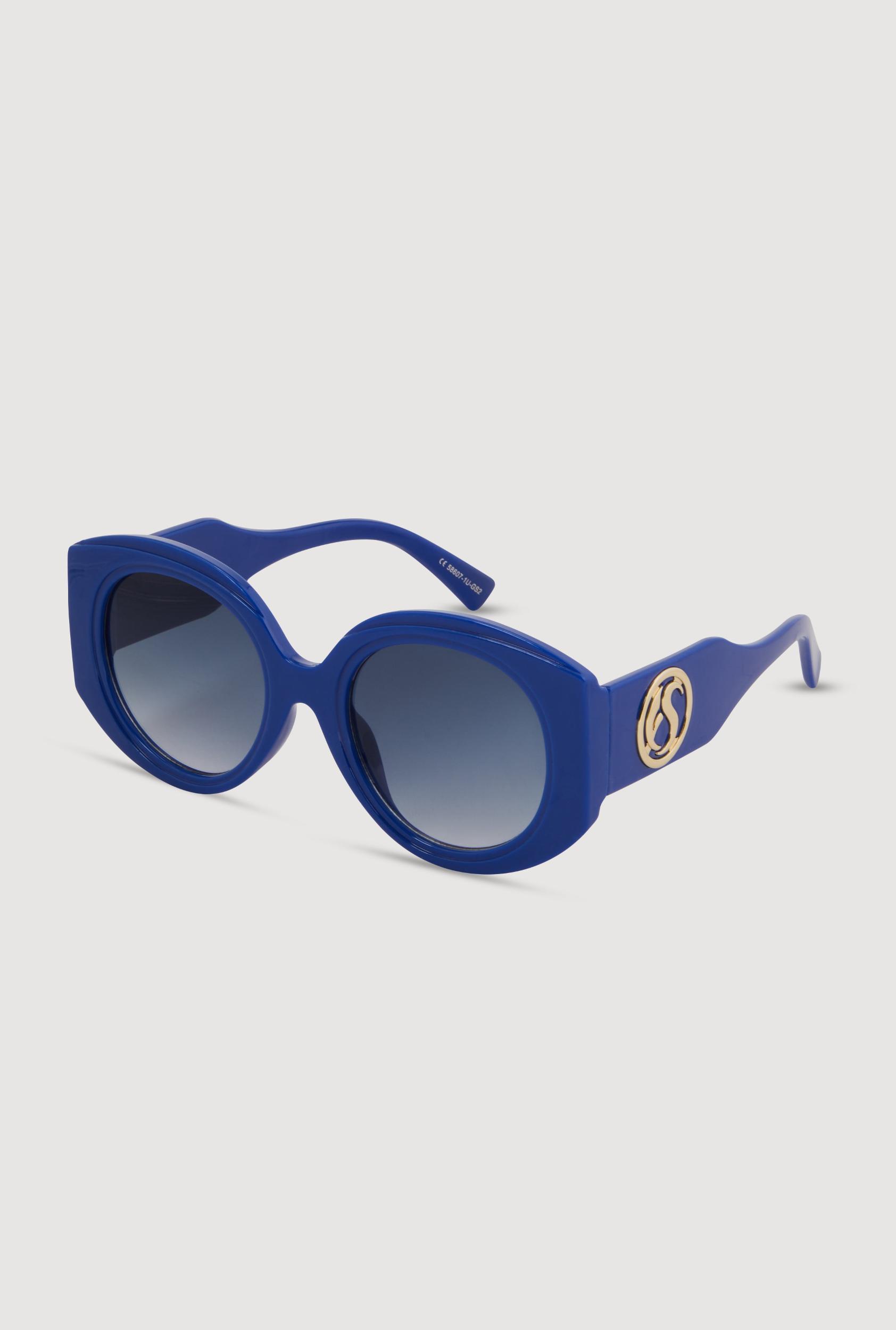 Retro Oversized Round Frame Sunglasses Female Product Image