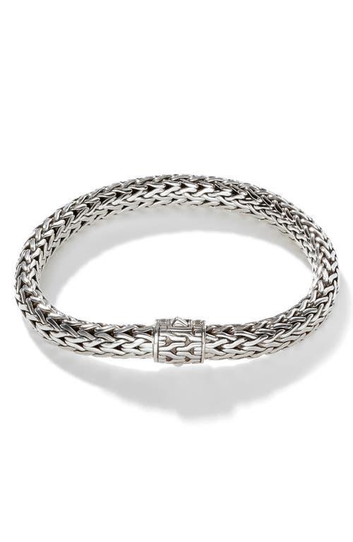 Womens Classic Chain Sterling Silver Bracelet Product Image