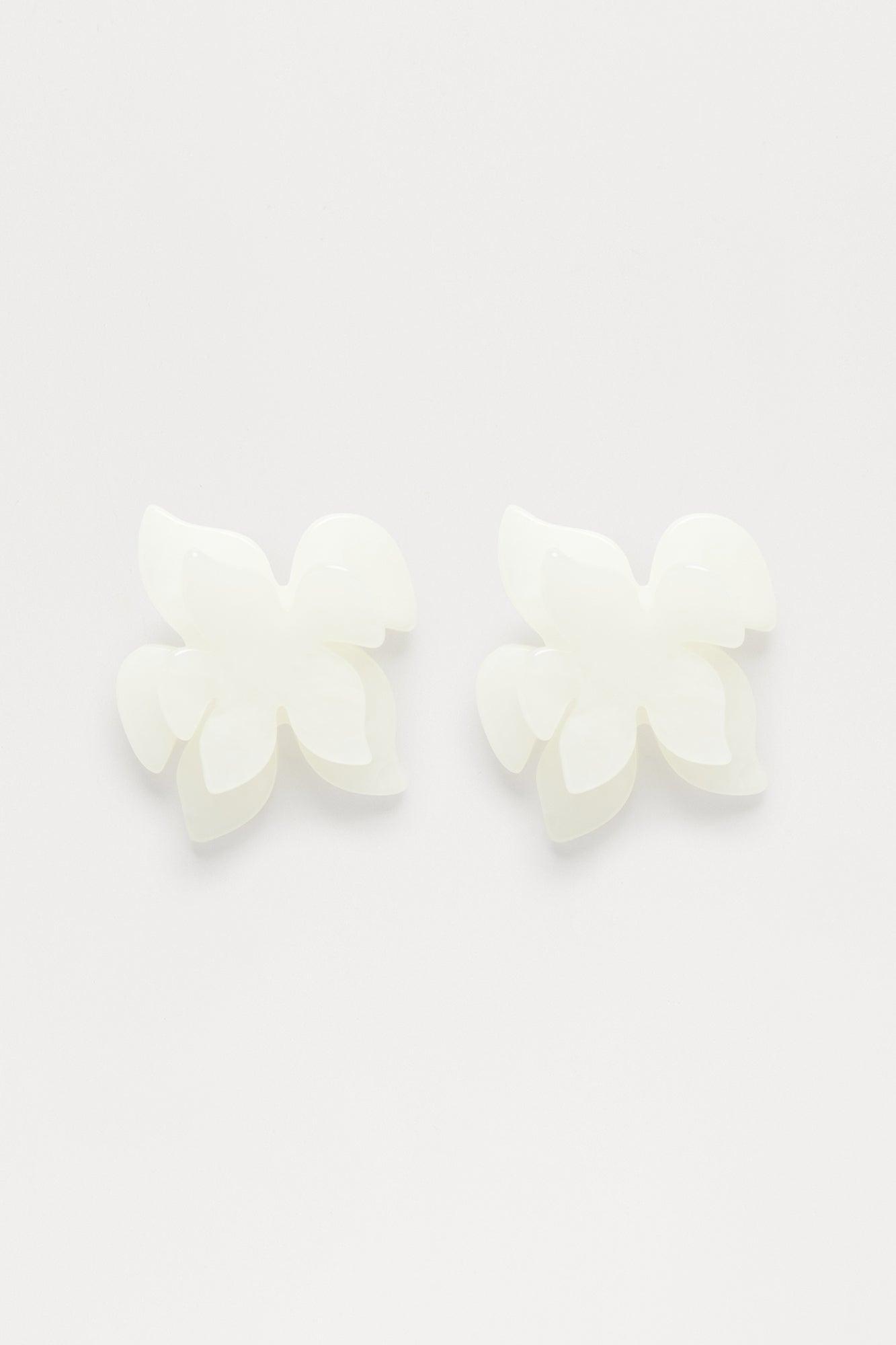 Ocean Spray Earrings - White Product Image