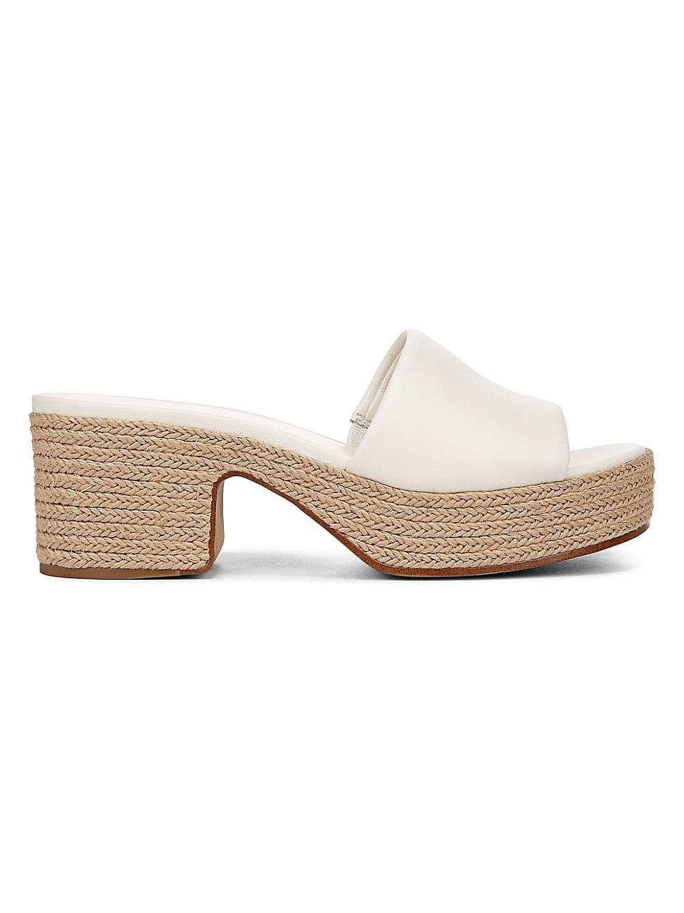 Margo Metallic Espadrille Slide Sandals Product Image