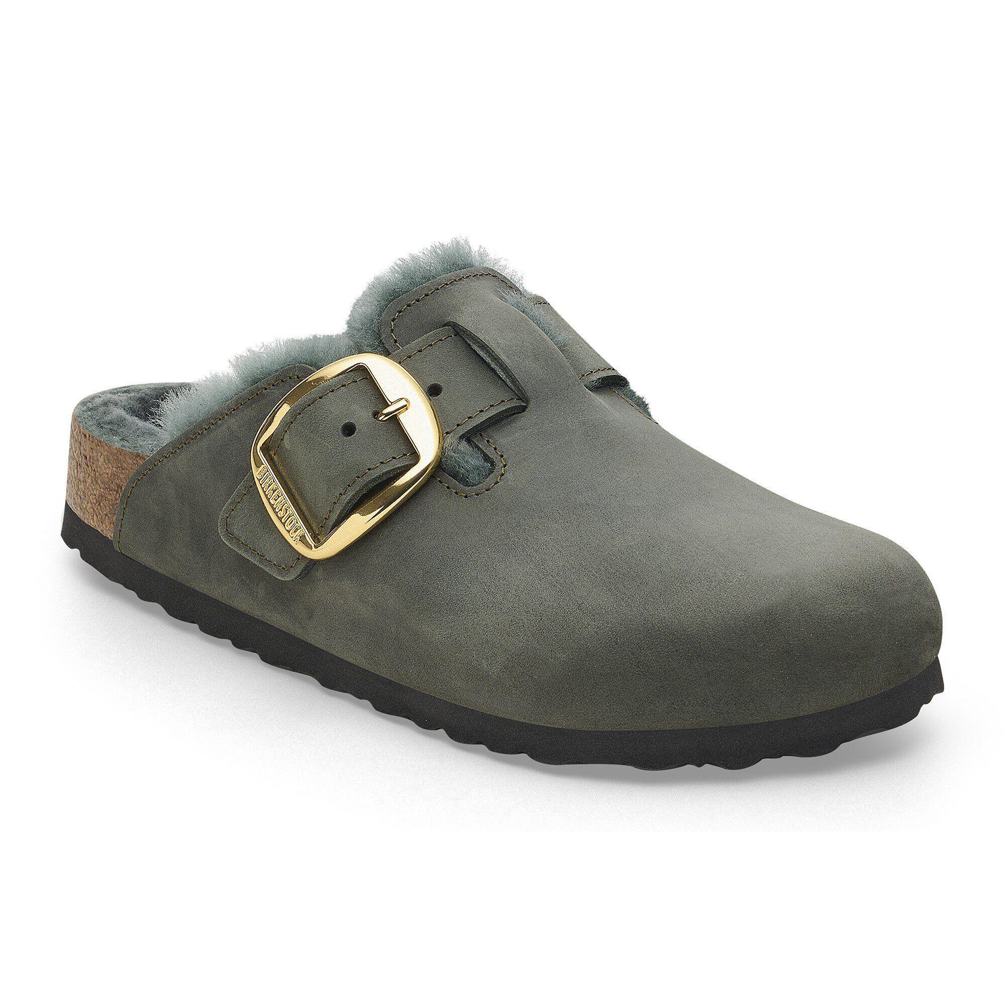 Boston Big Buckle Shearling Oiled Leather Zinfandel Product Image