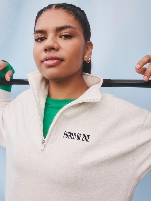 Power of She Forever Fleece 1/4 Zip Sweatshirt Product Image