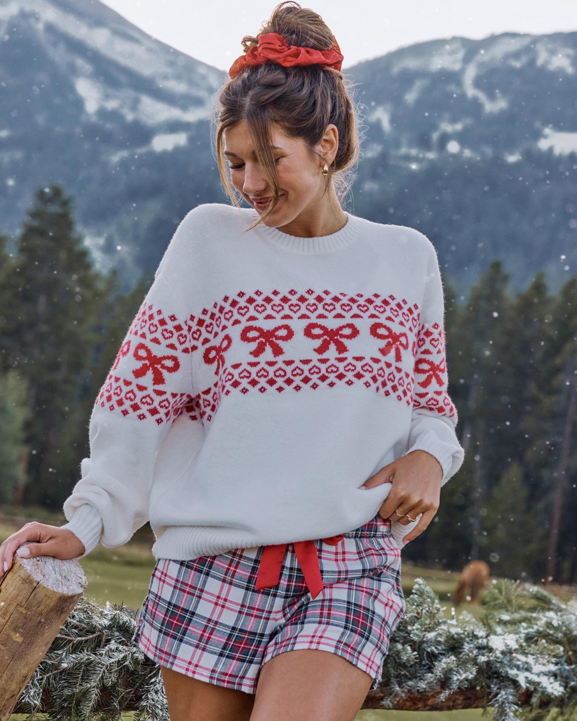 Hollister Comfy Cloud Ice Skates Graphic Crew Sweater Product Image
