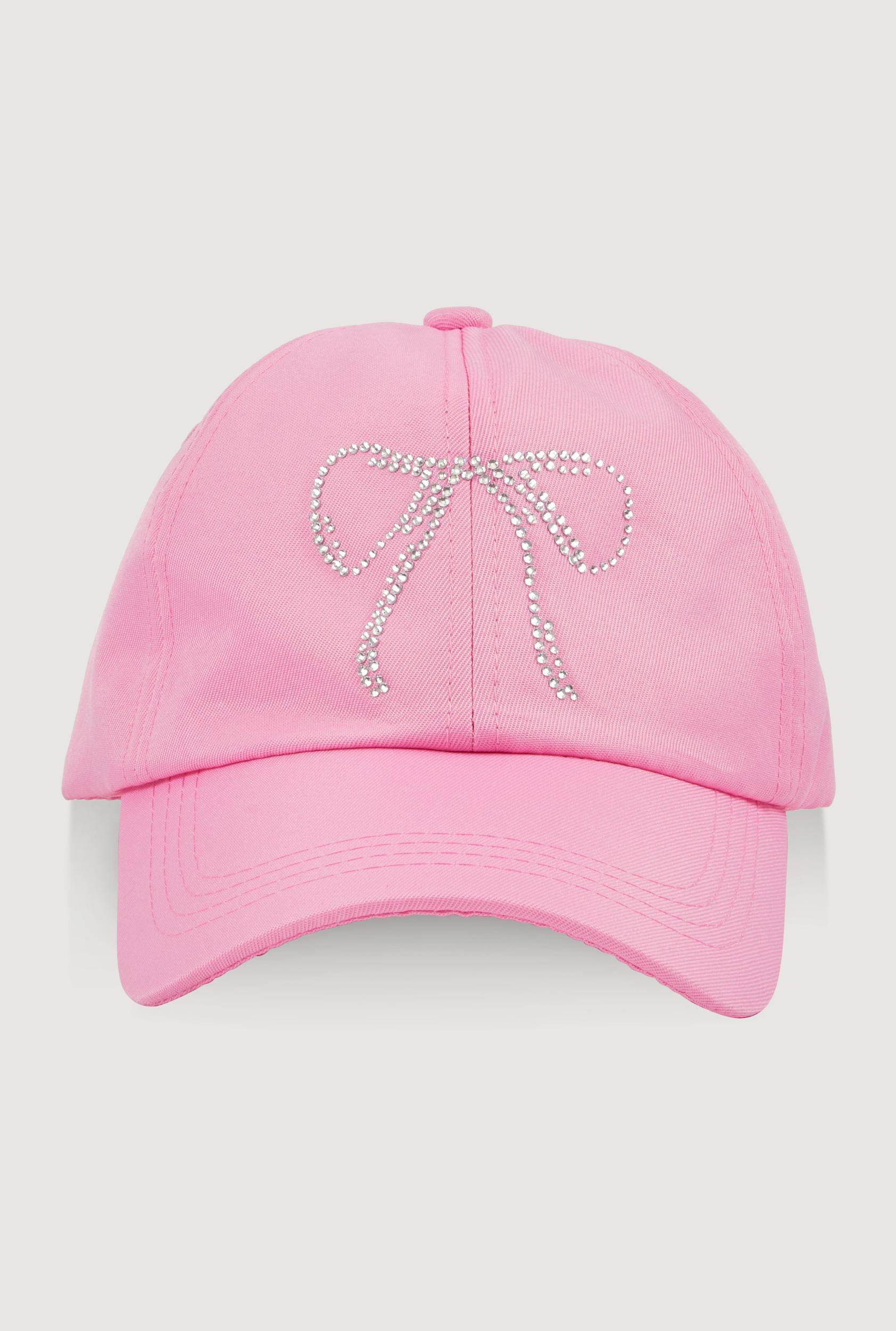 Rhinestone Bow Baseball Cap Female Product Image